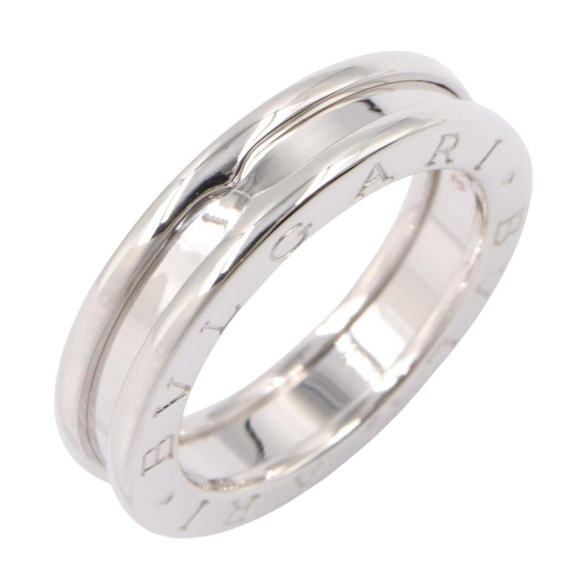Bvlgari Silver White Gold (18K) Band Ring (Pre-Owned)