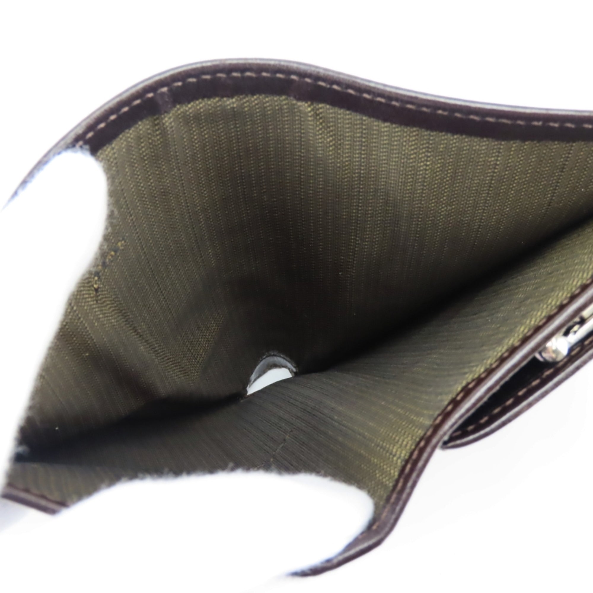 Fendi Zucca Brown Canvas Leather Wallet (Bi-Fold) (Pre-Owned)