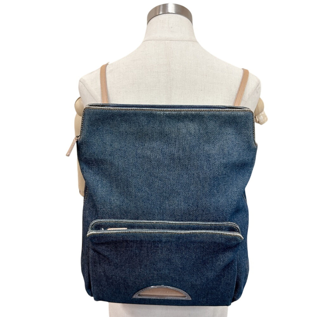 Christian Dior Blue Denim Backpack (Pre-Owned)