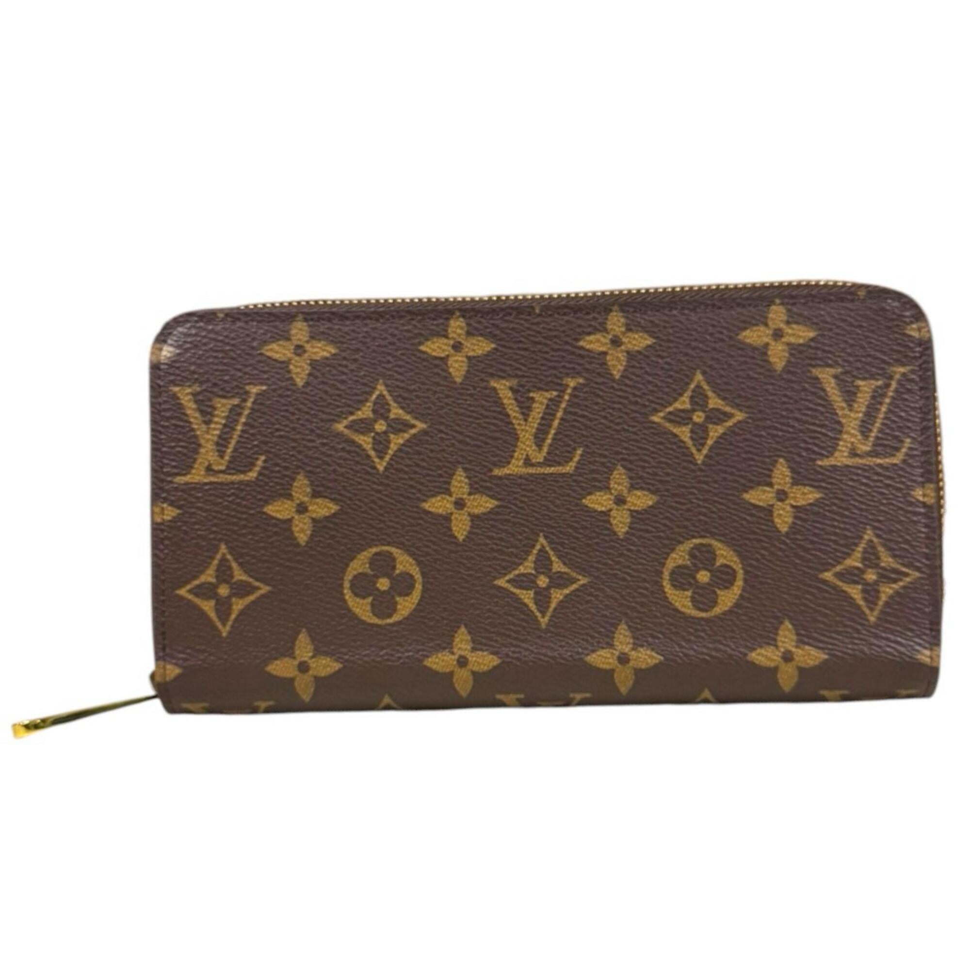 Louis Vuitton Monogram Brown Fuchsia Monogram Long Wallet (Bi-Fold) (Pre-Owned)
