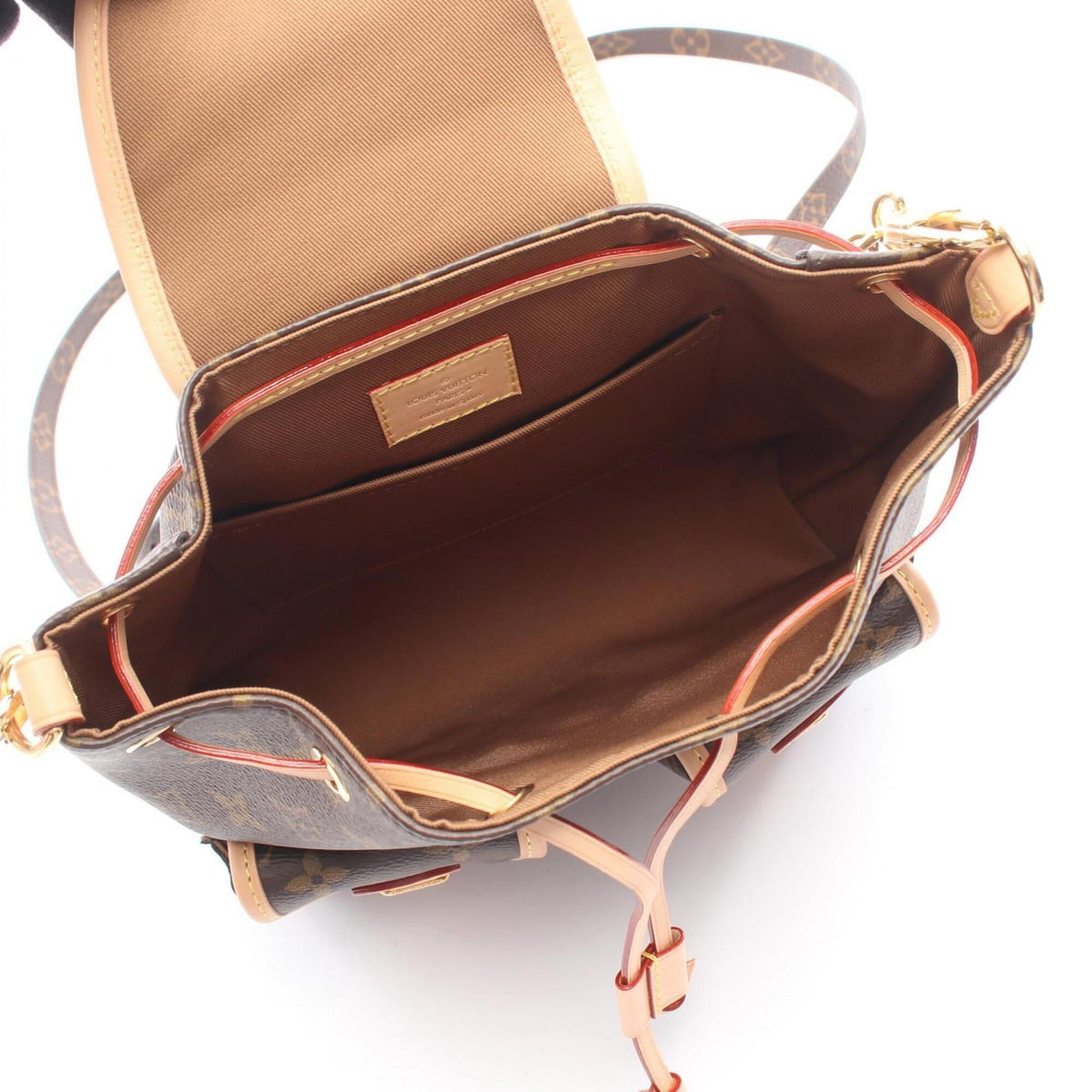 Louis Vuitton Brown Pvc Leather Backpack Handbag (Pre-Owned)