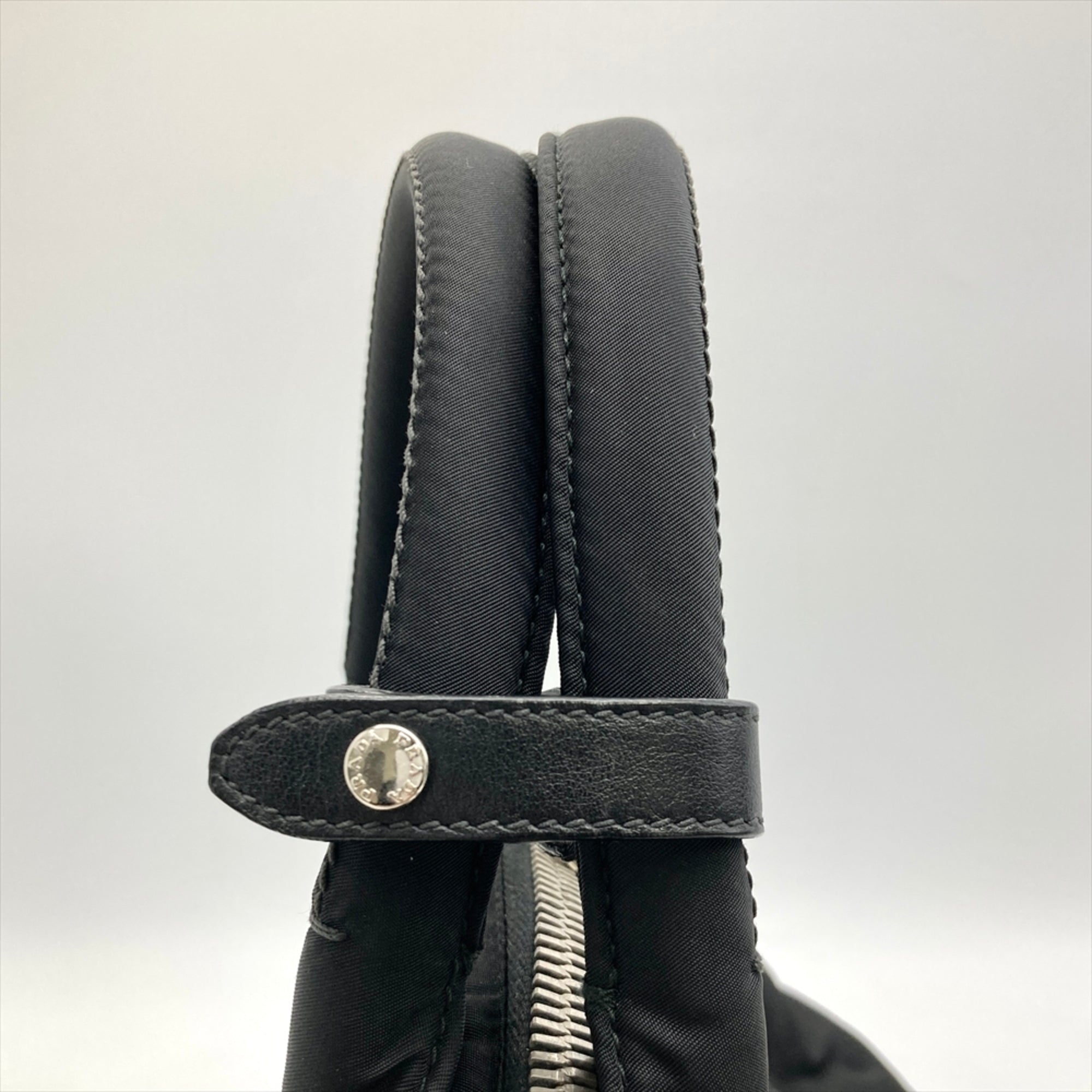 Prada Black Nylon Handbag Shoulder Bag (Pre-Owned)