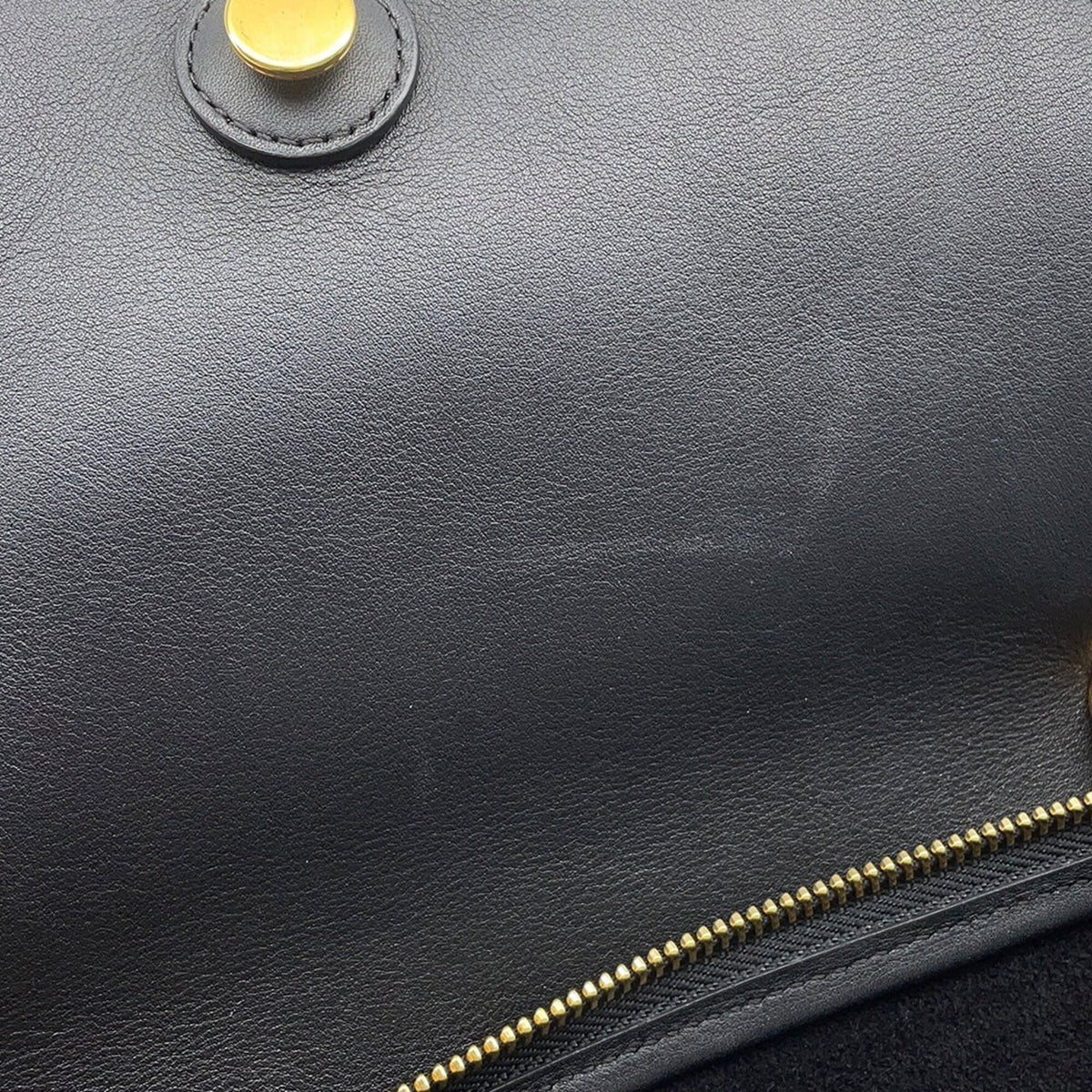 Celine Beige Black Leather Handbag (Pre-Owned)