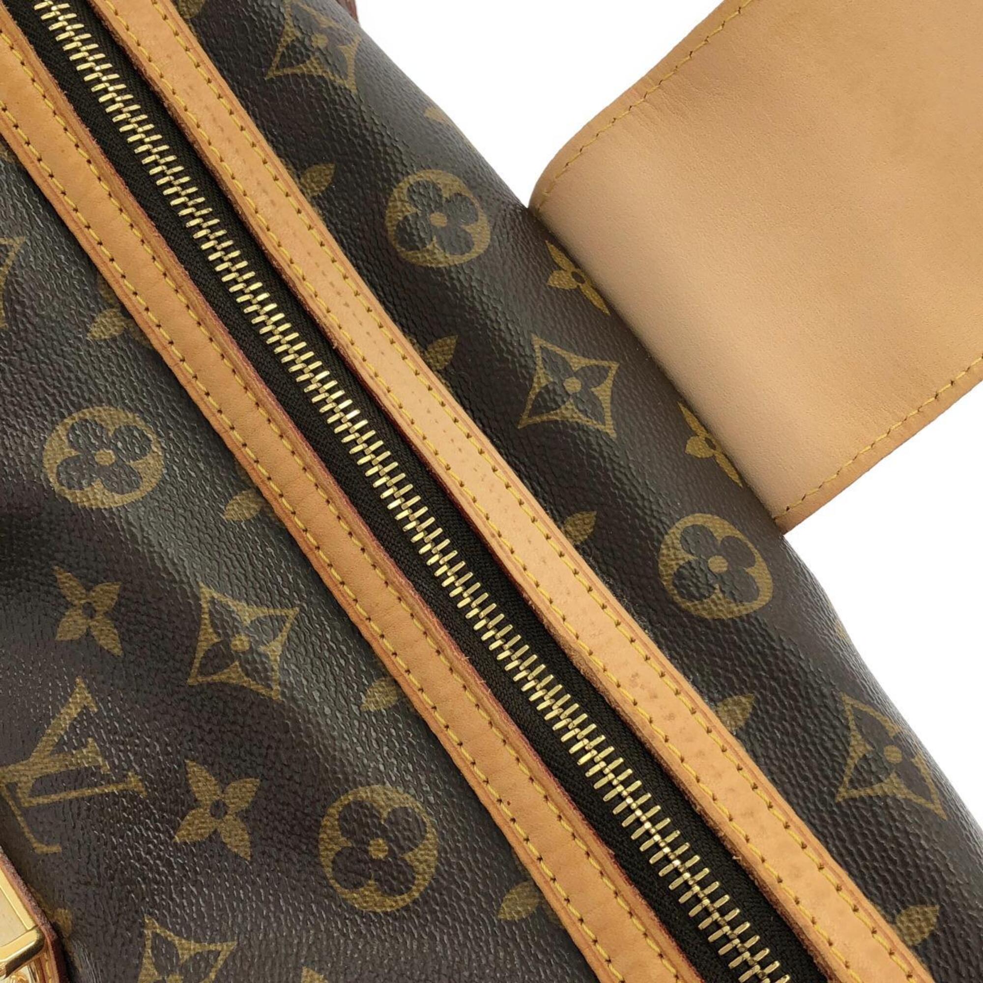 Louis Vuitton Monogram Marron Coated Canvas Shoulder Bag (Pre-Owned)