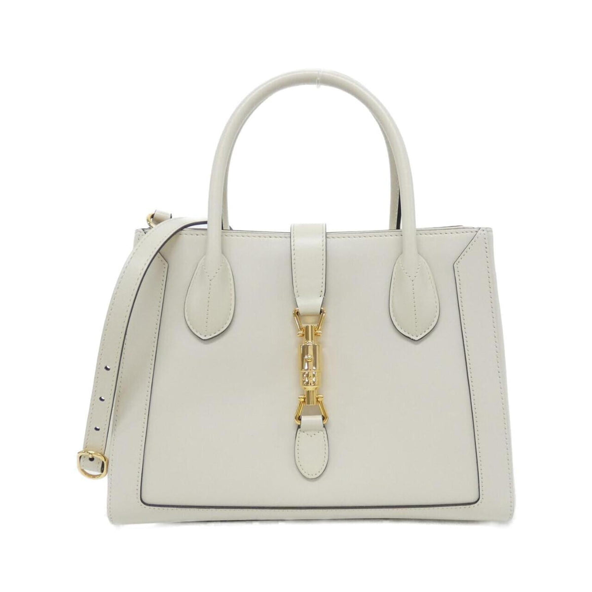 Gucci Off-White White Leather Handbag (Pre-Owned)
