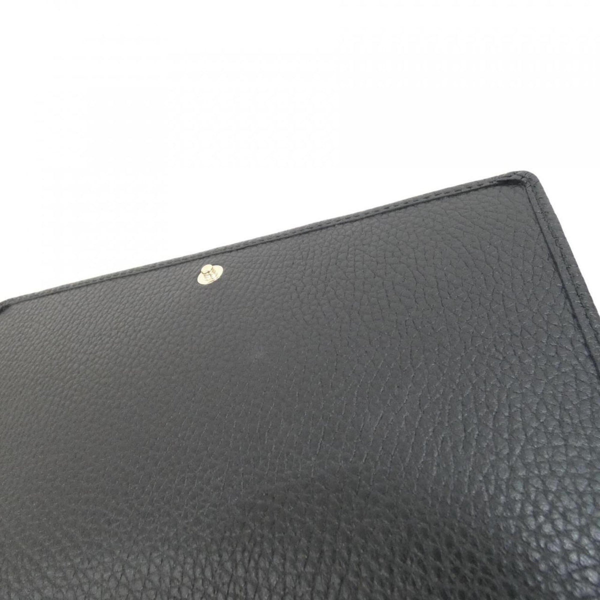 Gucci Black Leather Chain/Shoulder Wallet (Pre-Owned)