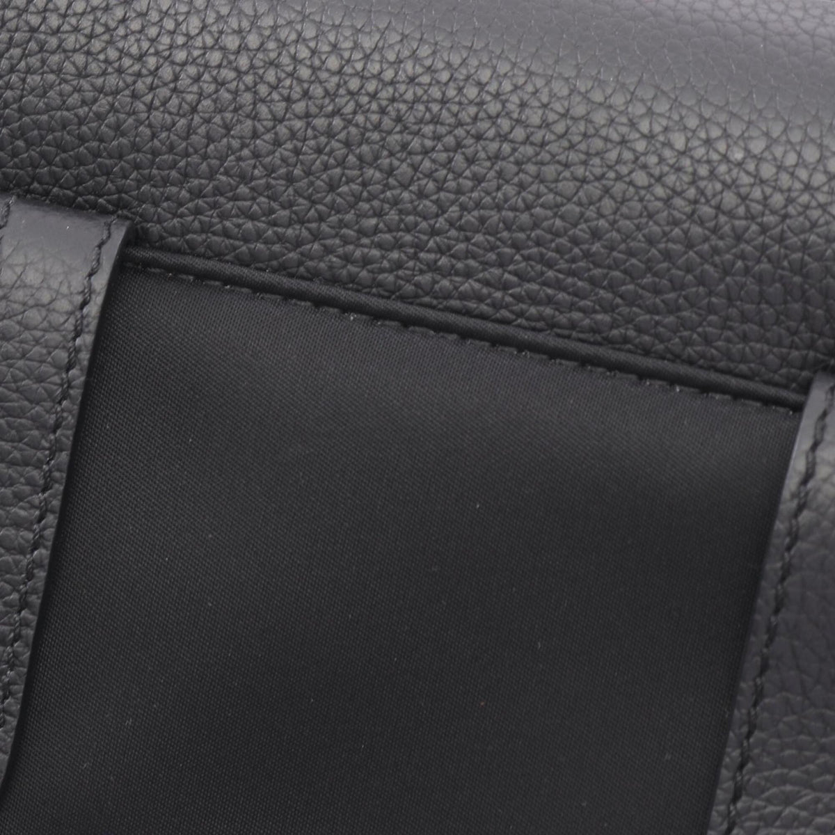 Christian Dior Black Nylon Leather Handbag Saddle Bag Shoulder Bag (Pre-Owned)