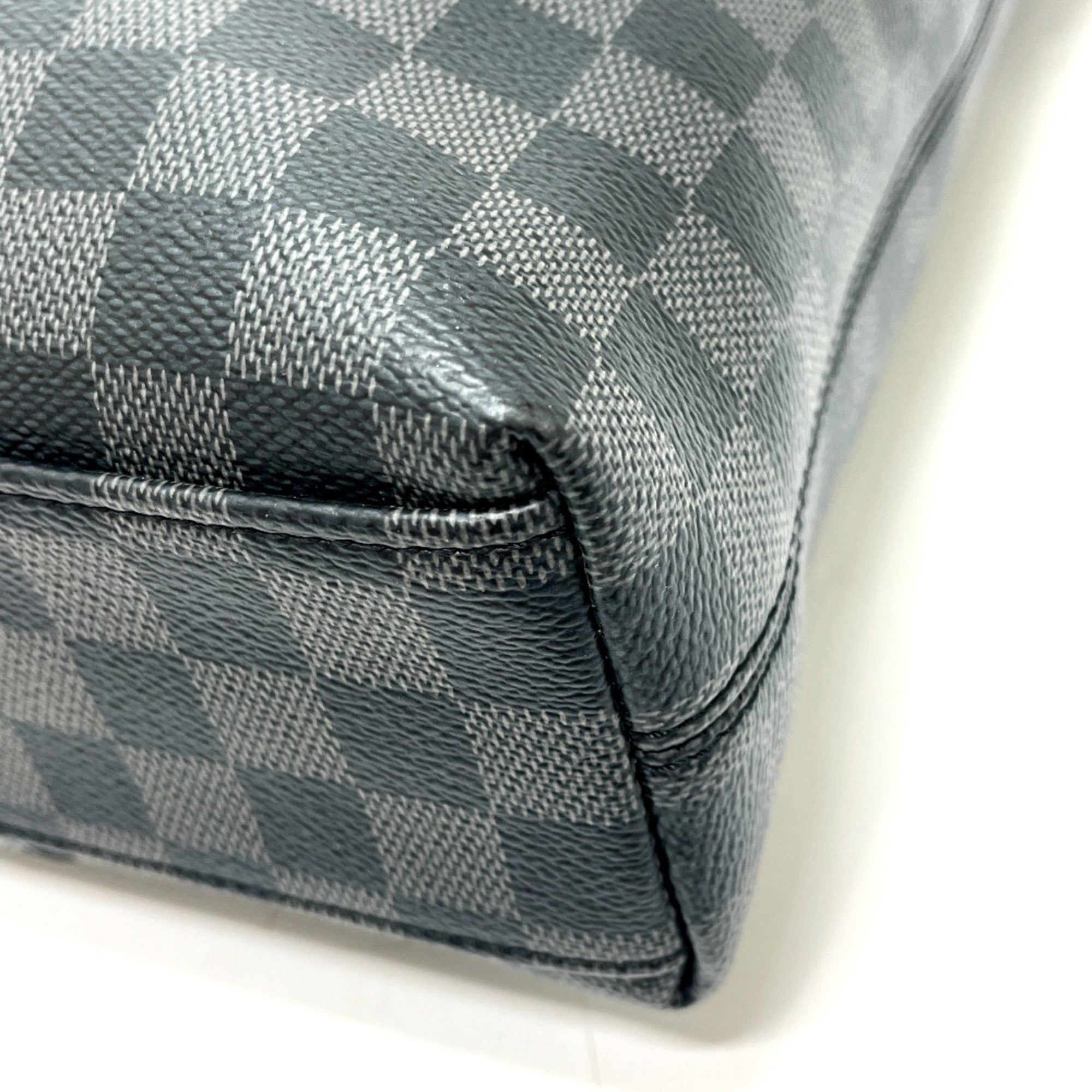 Louis Vuitton Black Noir Damier Graphite Handbag Tote Bag (Pre-Owned)