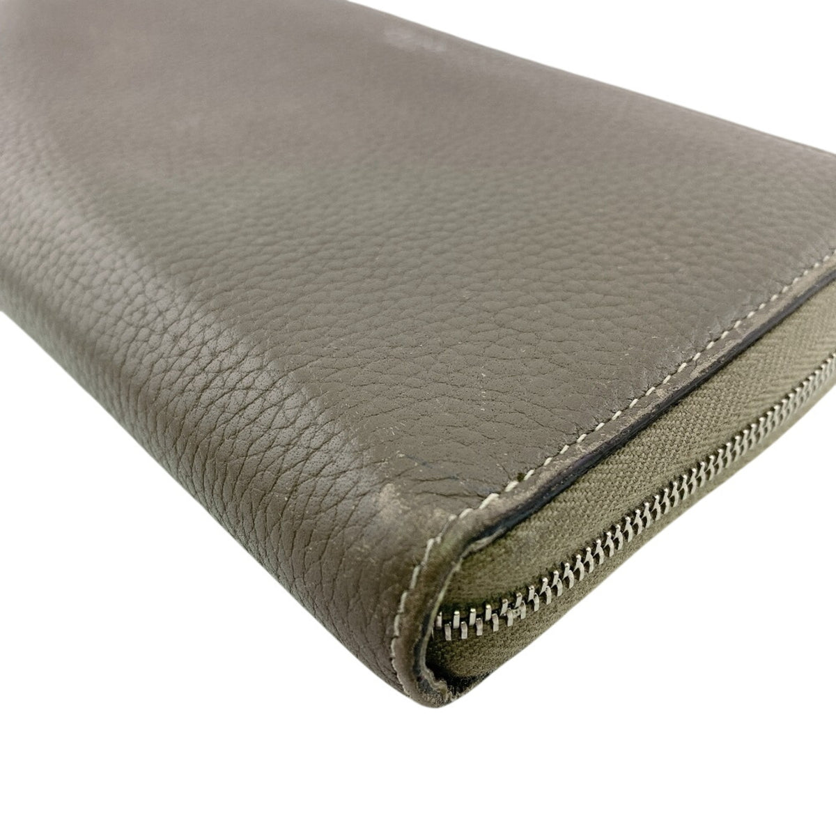 Celine Gray Yellow Leather Long Wallet (Bi-Fold) (Pre-Owned)