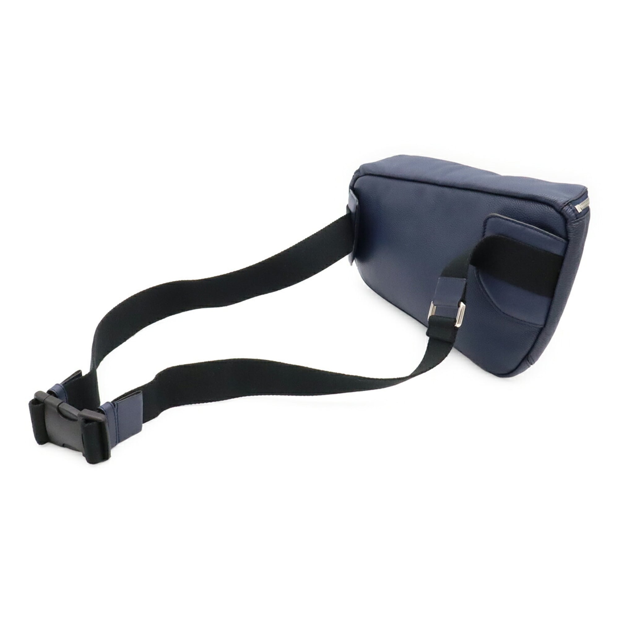 Loewe Navy Leather Shoulder Bag Sling Bag (Pre-Owned)
