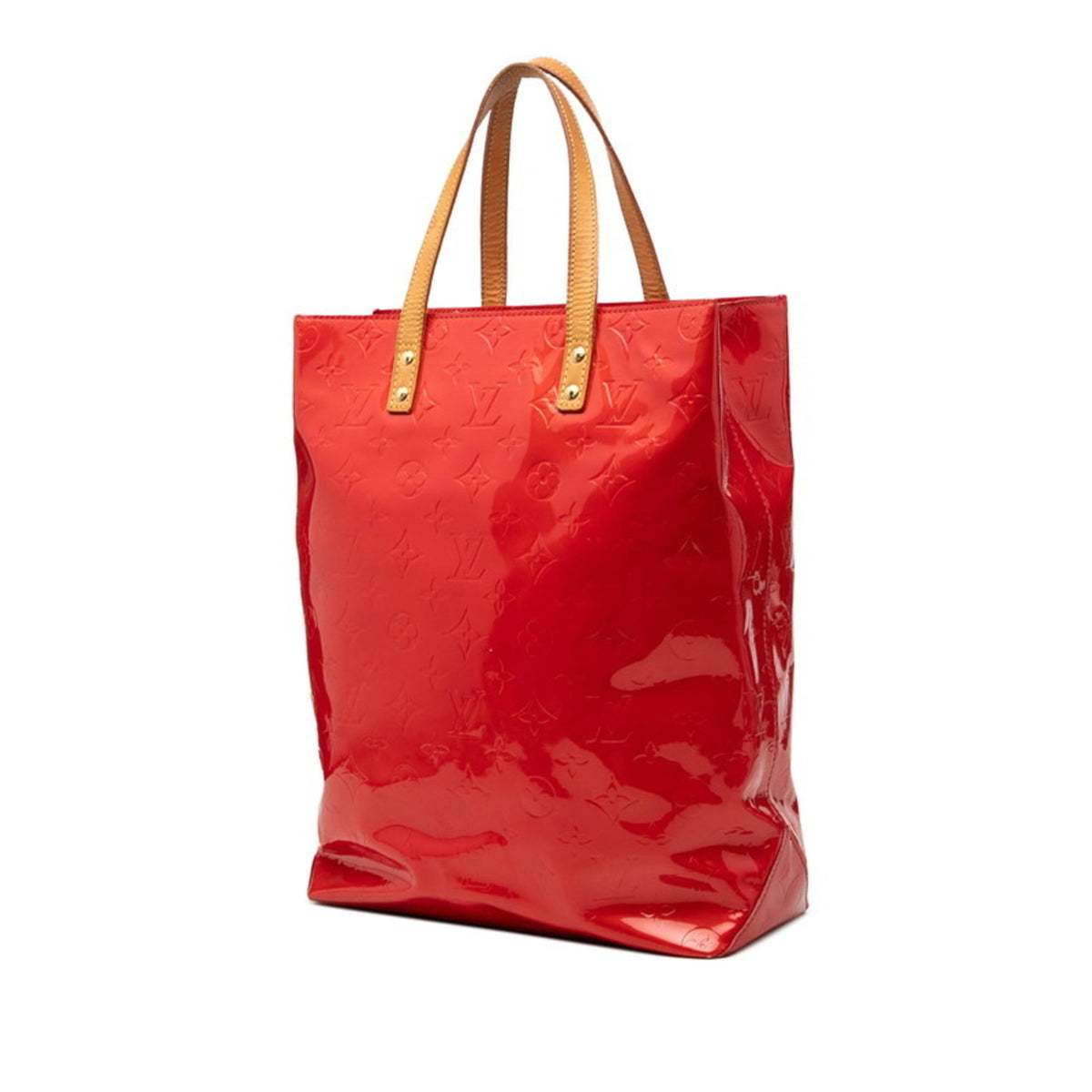 Louis Vuitton Monogram Vernis Rouge Patent Leather Tote Bag (Pre-Owned)