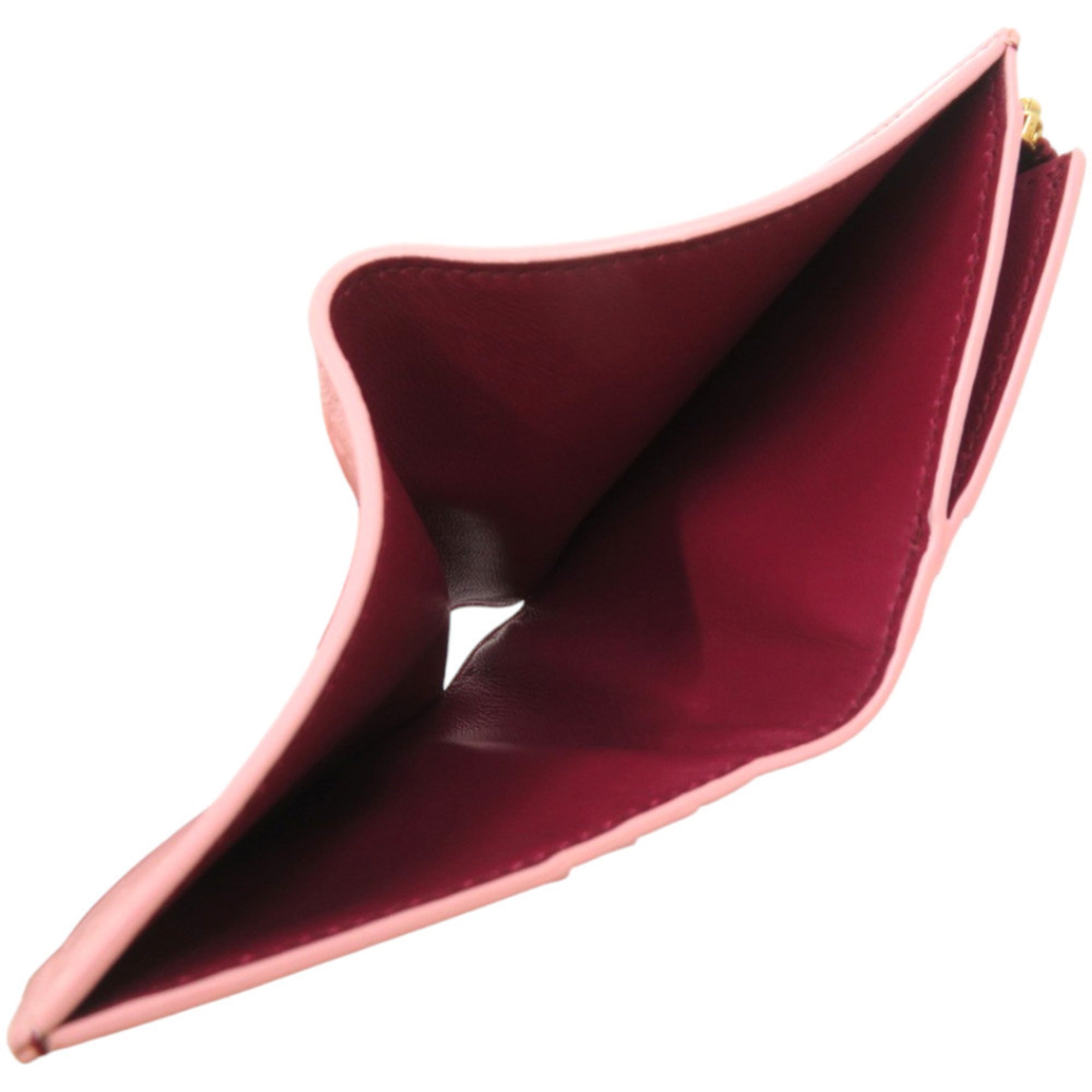 Bvlgari Pink Leather Wallet (Bi-Fold) (Pre-Owned)