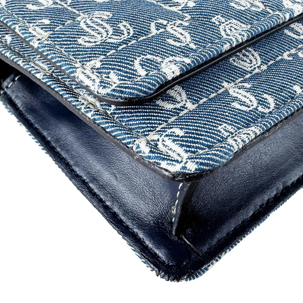 Jimmy Choo Blue Denim Shoulder Bag (Pre-Owned)