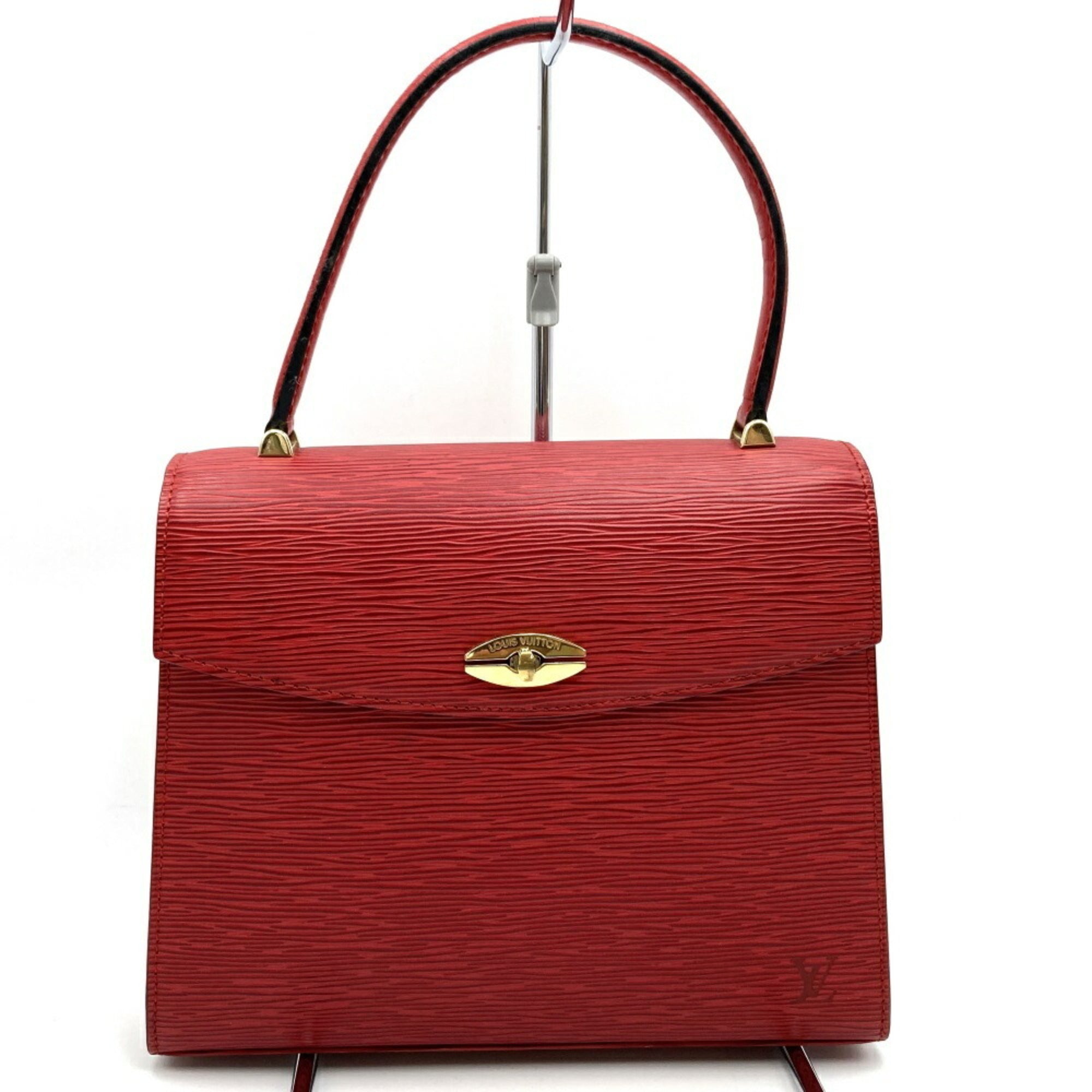 Louis Vuitton Red Color Epi Leather Handbag (Pre-Owned)