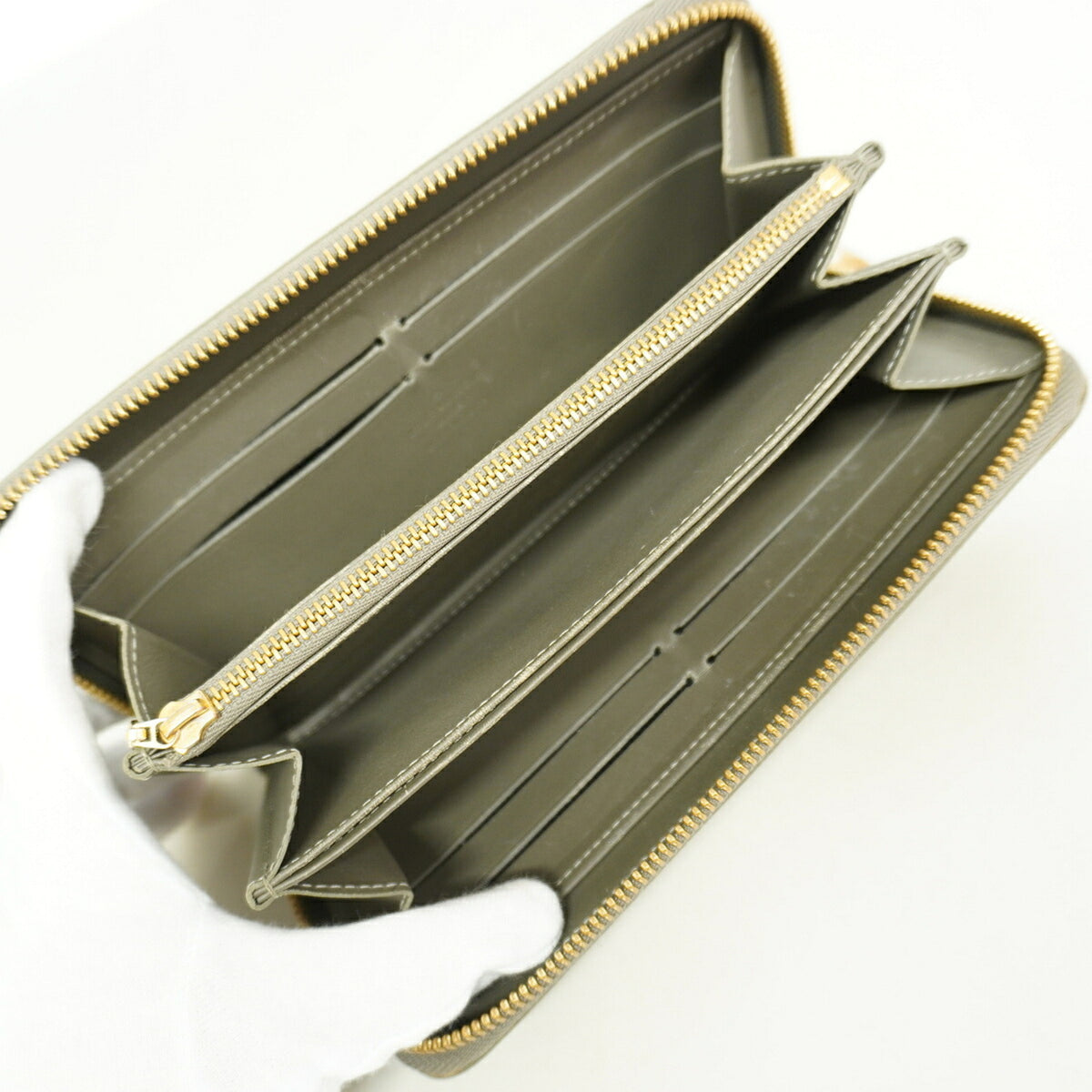 Louis Vuitton Vert Bronze Long Wallet (Bi-Fold) (Pre-Owned)