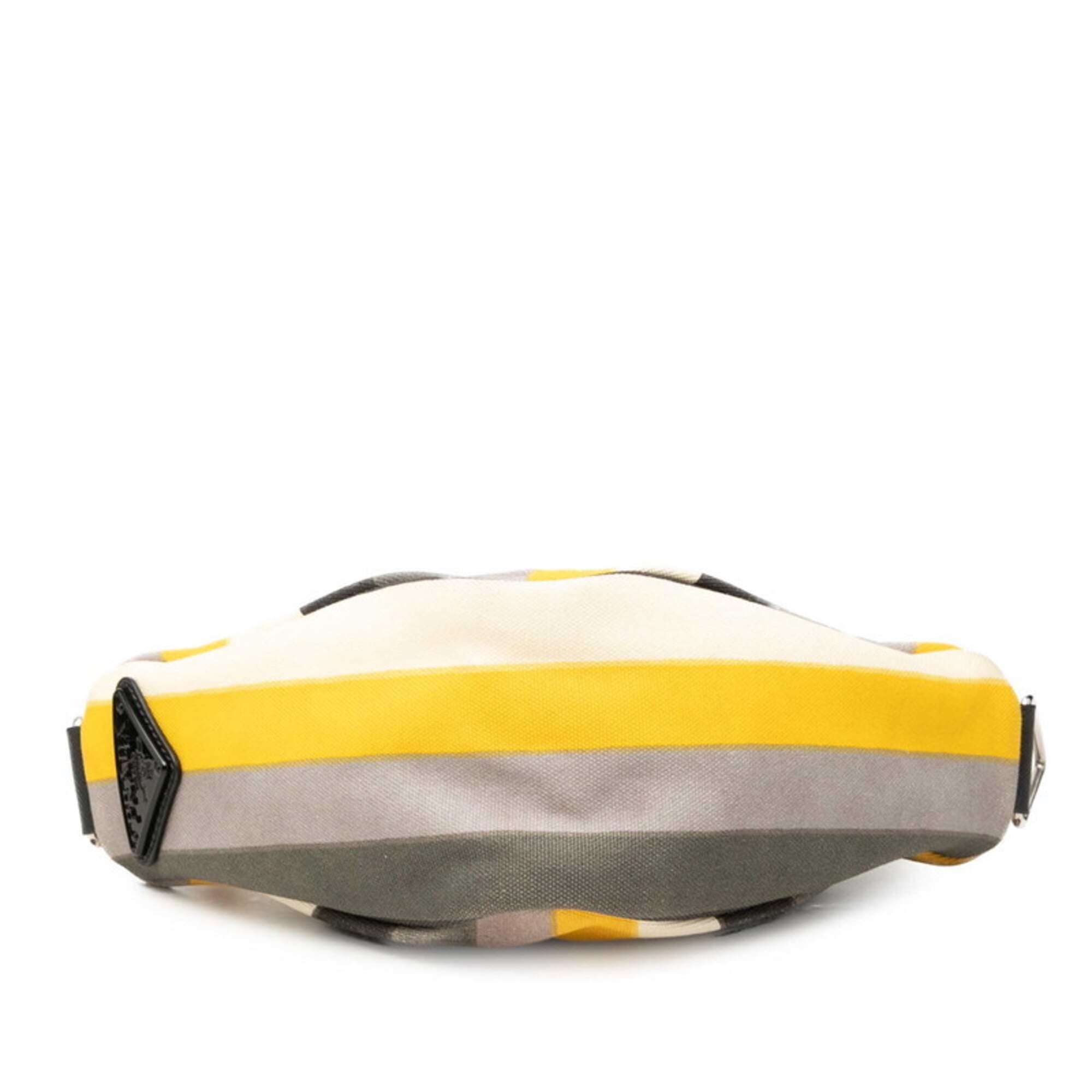 Prada Multi-Color Canvas Shoulder Bag (Pre-Owned)