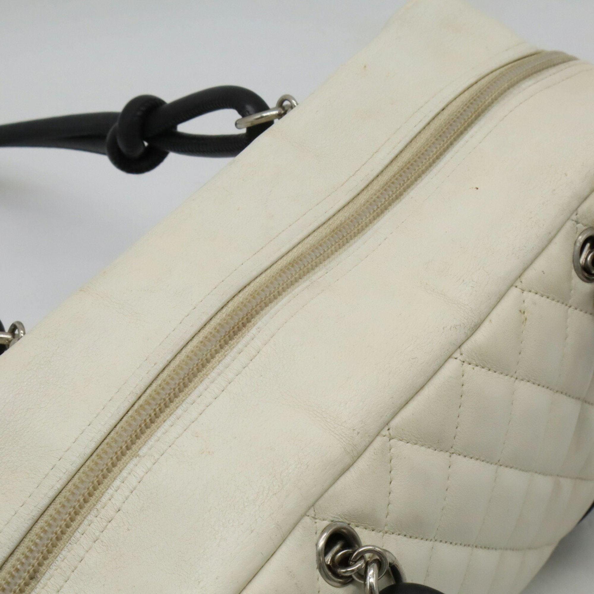 Chanel Ligne Cambon Black White Shoulder Bag (Pre-Owned)