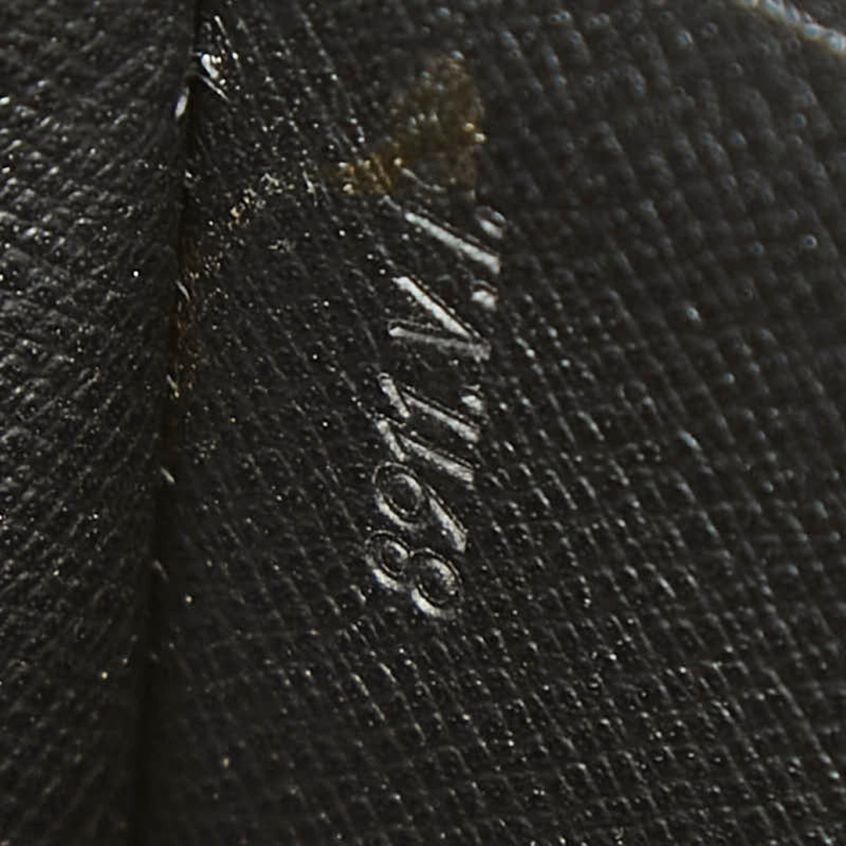 Louis Vuitton Black Noir Leather Clutch Bag (Pre-Owned)