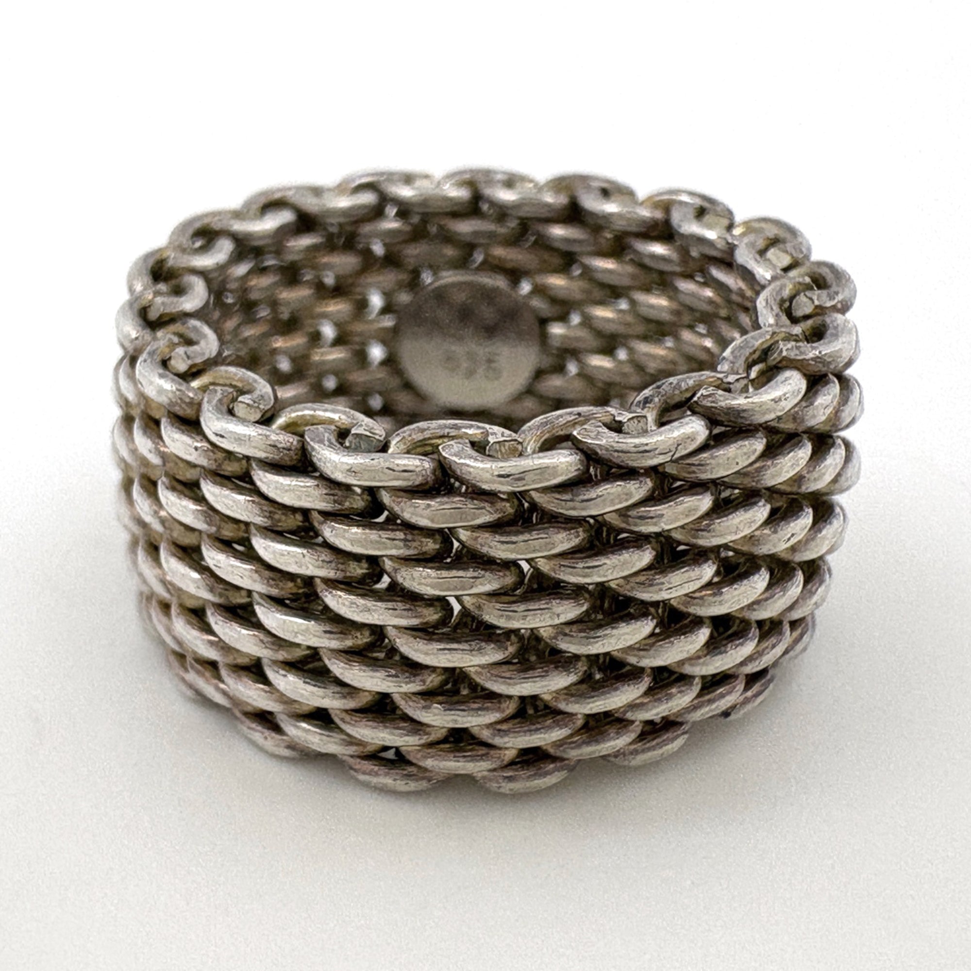 Tiffany Silver Silver 925 Band Ring (Pre-Owned)