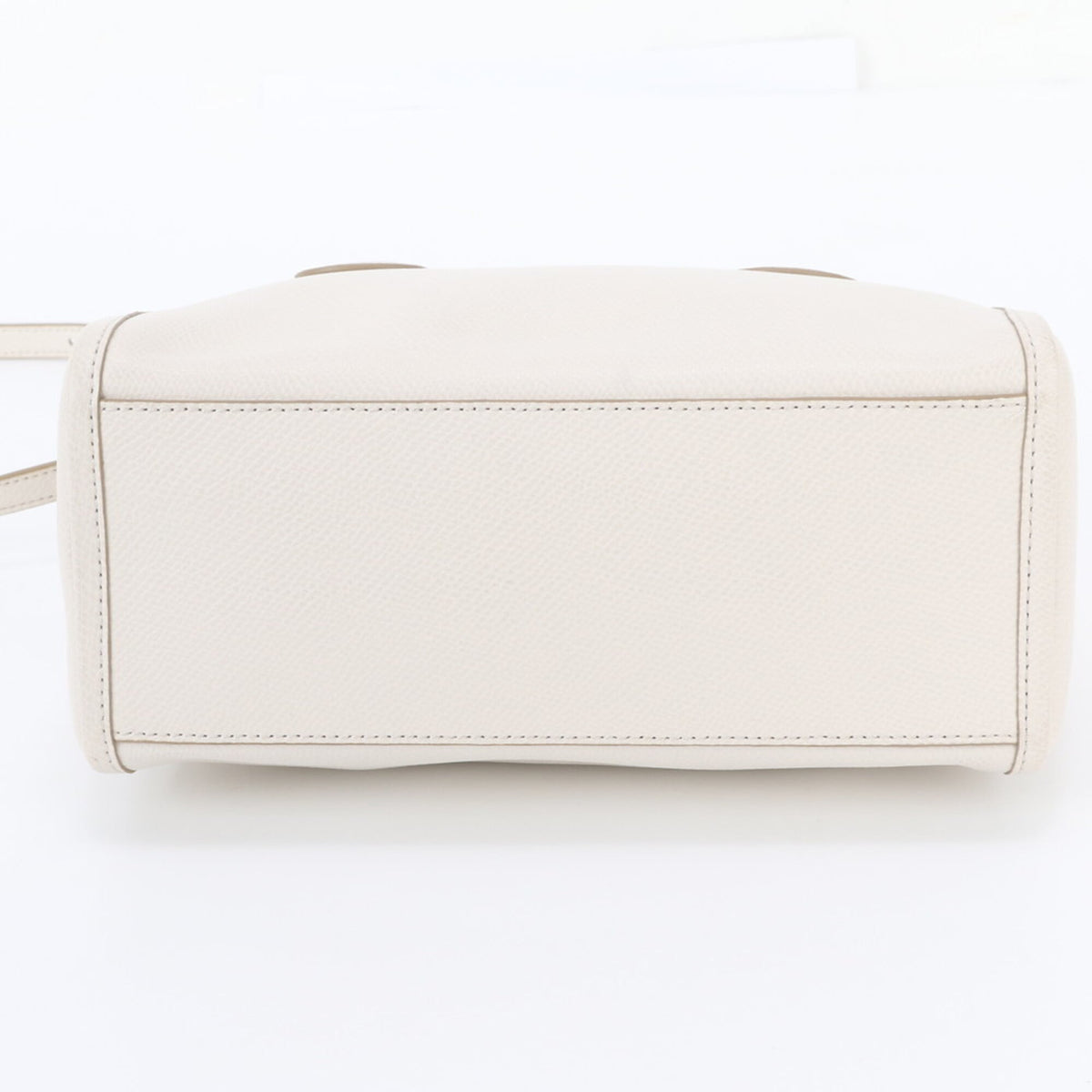 Coach Ivory Leather Boston Bag Crossbody Bag Handbag Shoulder Bag Tote Bag (Pre-Owned)