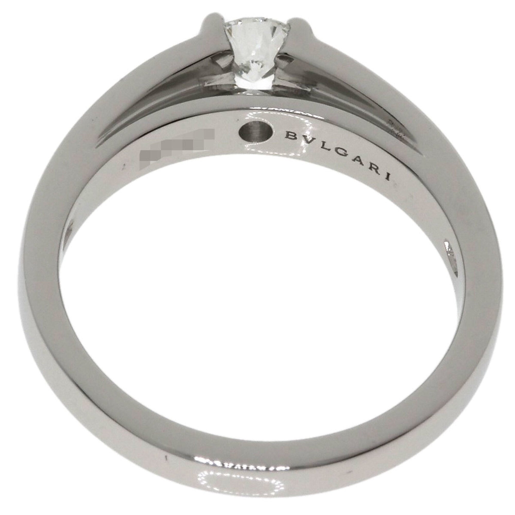 Bvlgari Silver Platinum 950 Band Ring (Pre-Owned)
