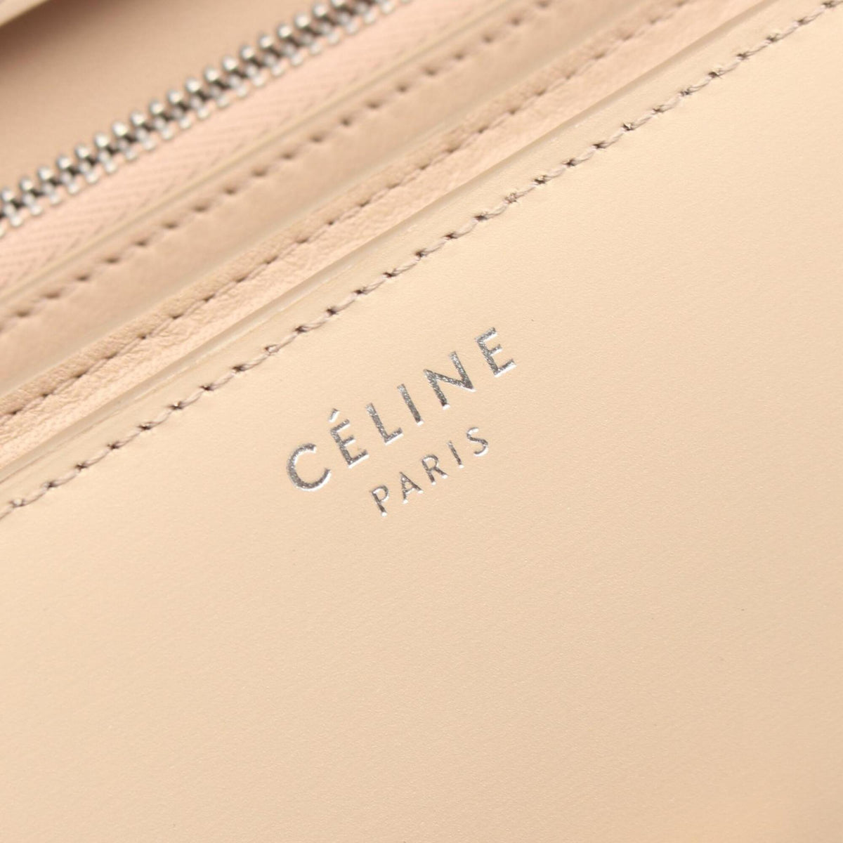 Celine Beige Leather Shoulder Bag (Pre-Owned)
