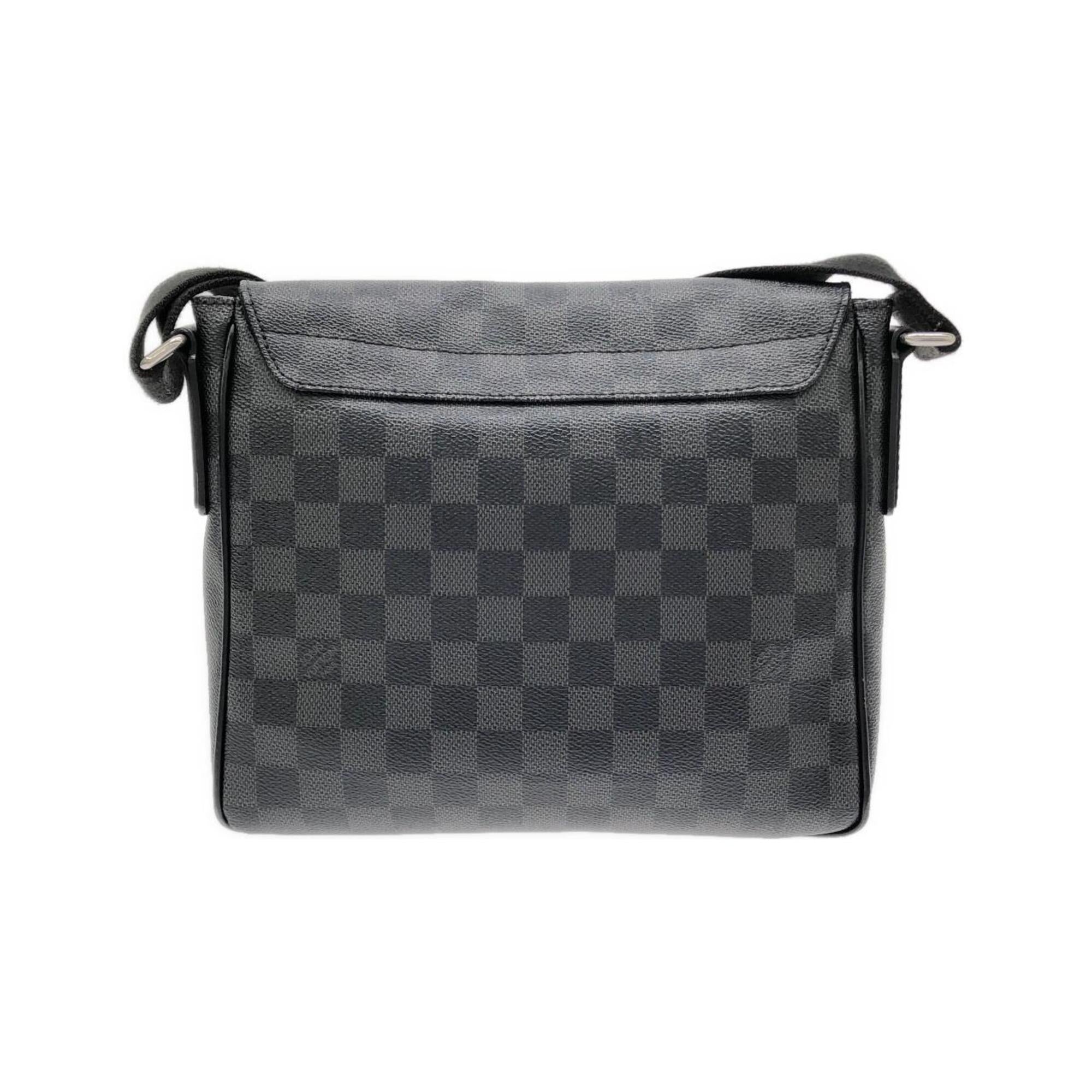 Louis Vuitton Graphite Coated Canvas Shoulder Bag (Pre-Owned)