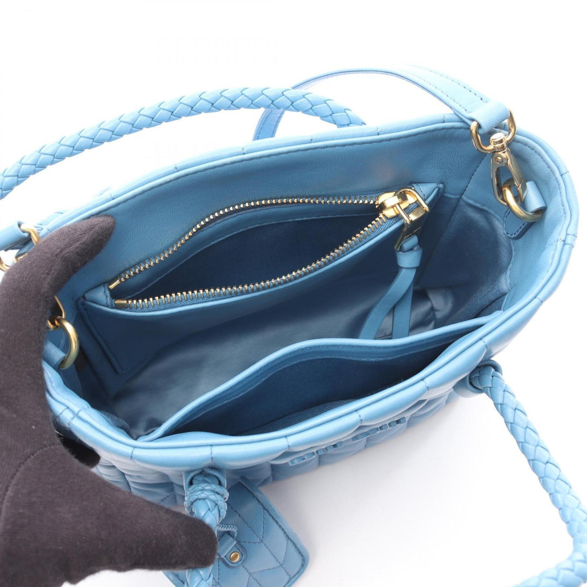 Miu Miu Blue Leather Handbag (Pre-Owned)
