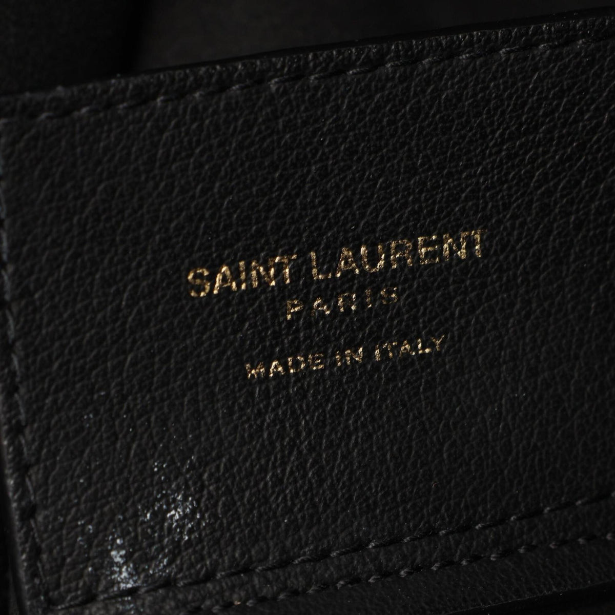 Saint Laurent Black Leather Handbag (Pre-Owned)