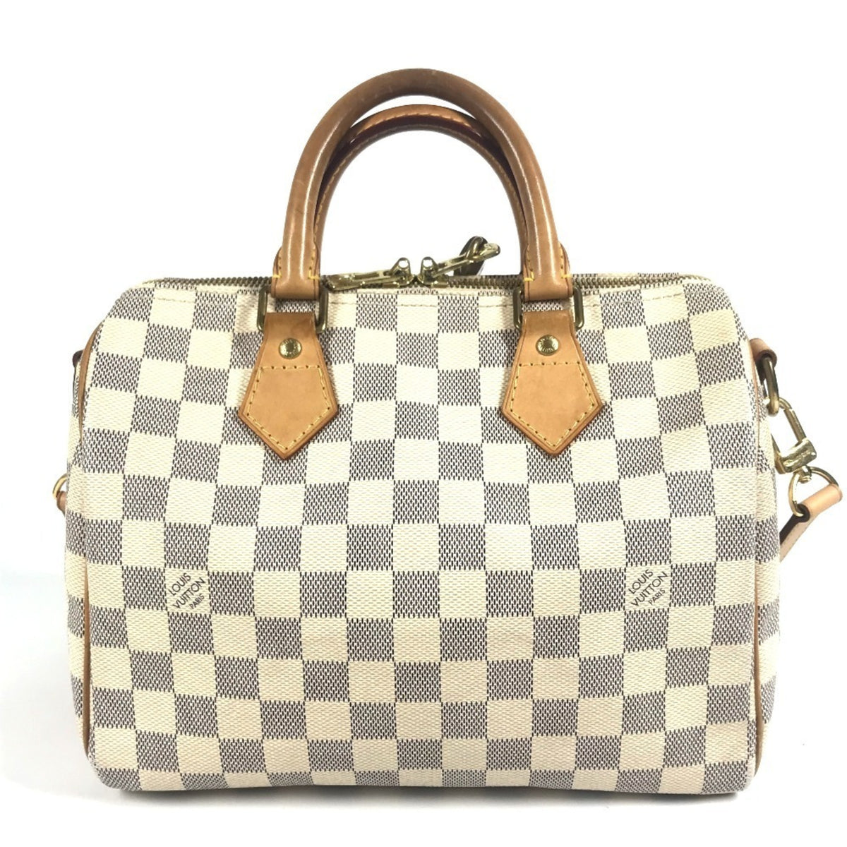 Louis Vuitton Damier Azur White Damier Azur Boston Bag Handbag Shoulder Bag (Pre-Owned)