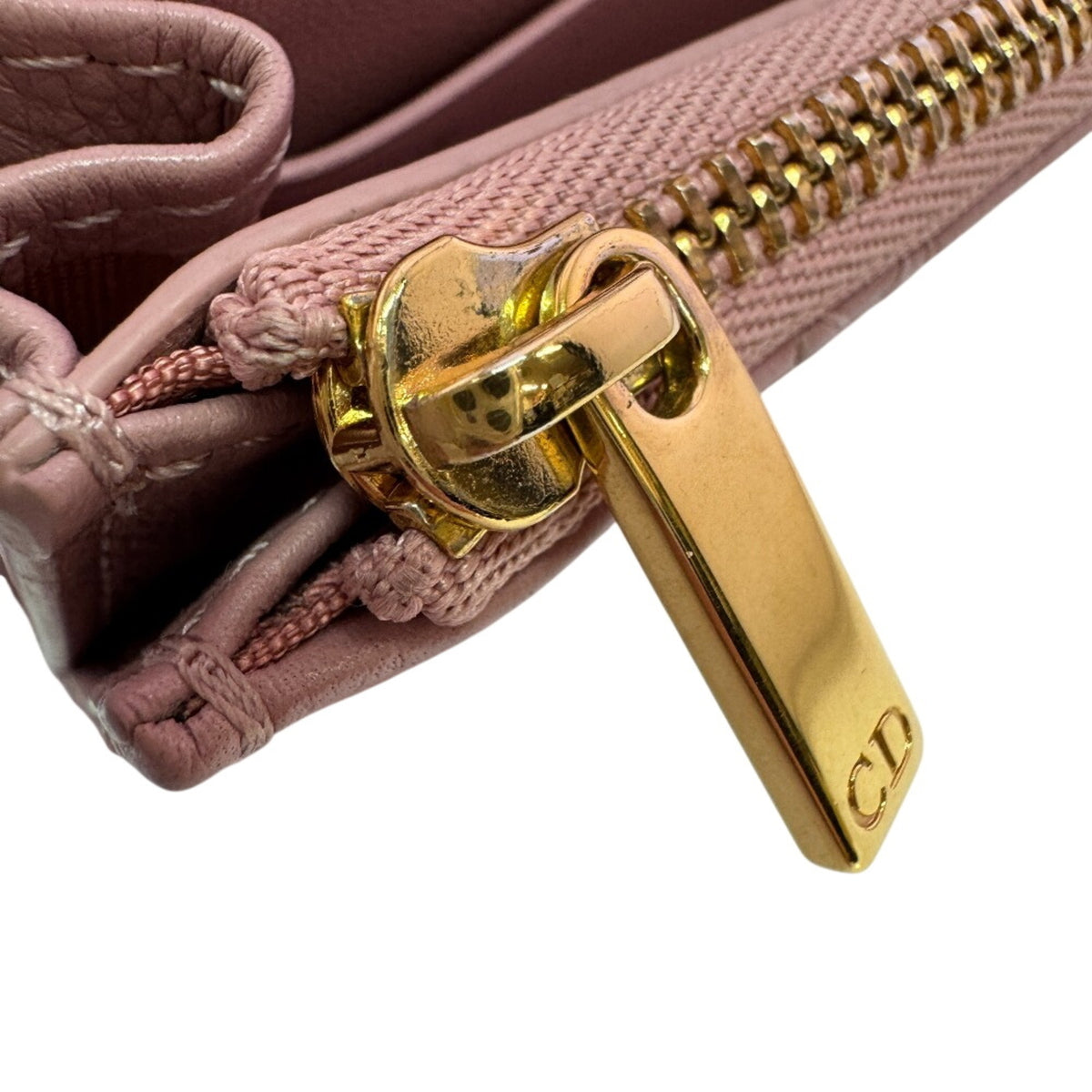 Christian Dior Pink Leather Wallet (Bi-Fold) (Pre-Owned)