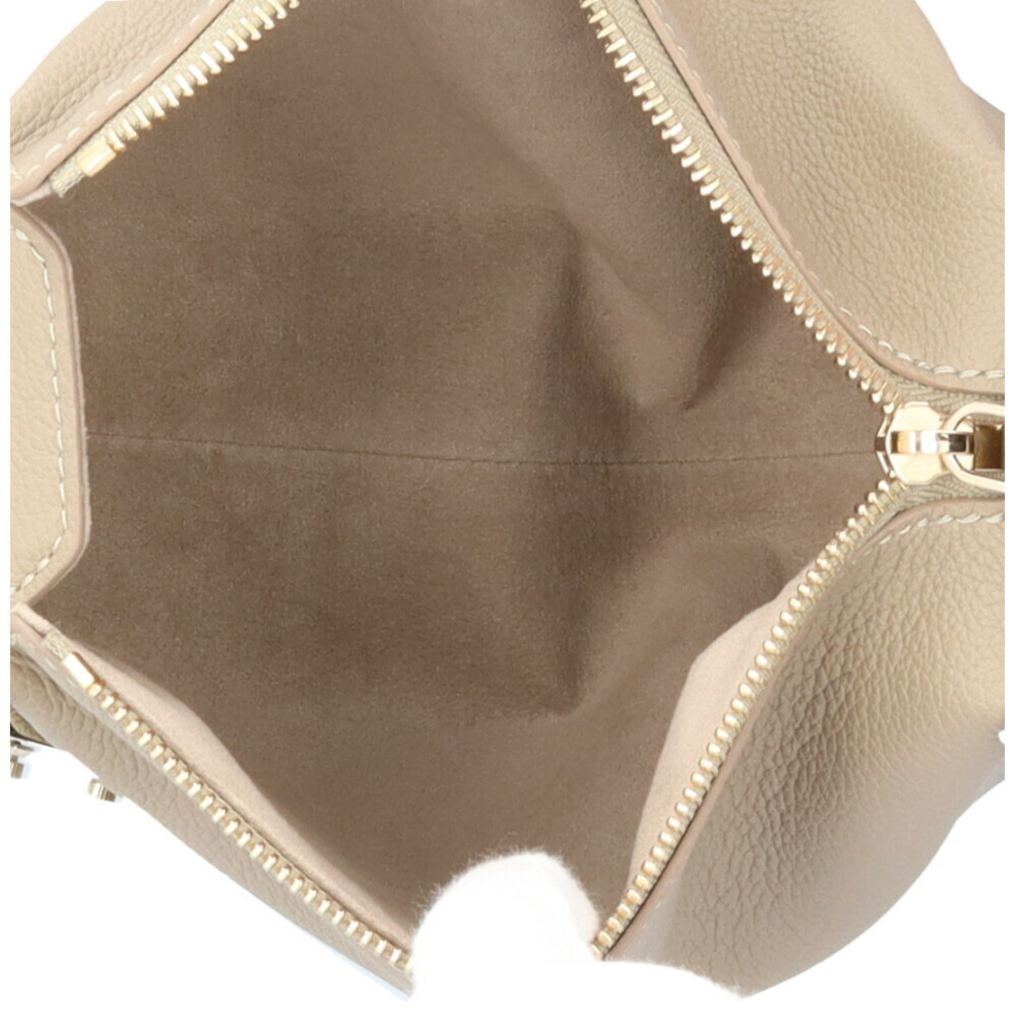 Louis Vuitton Beige Taupe Leather Shoulder Bag (Pre-Owned)
