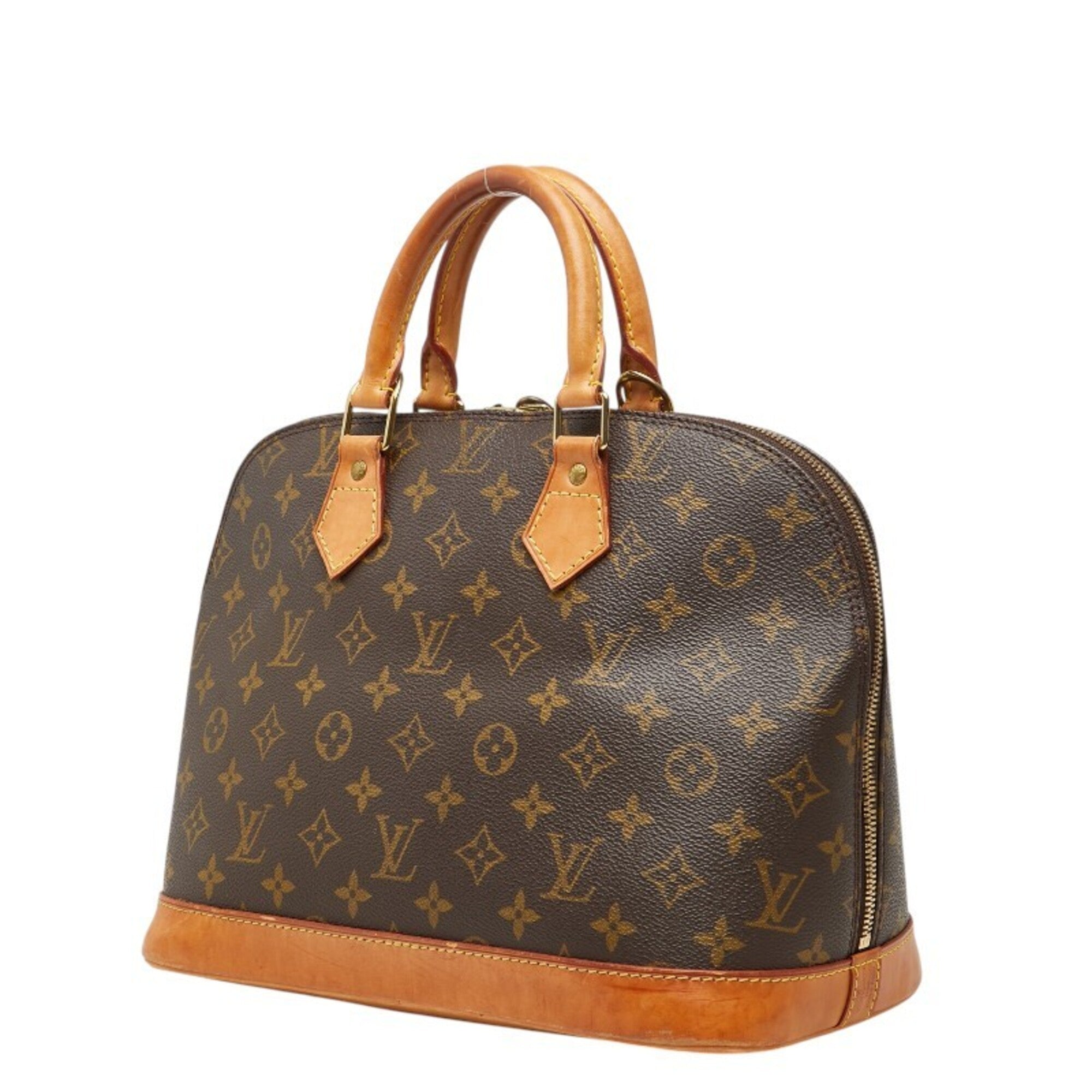 Louis Vuitton Brown Pvc Leather Handbag (Pre-Owned)