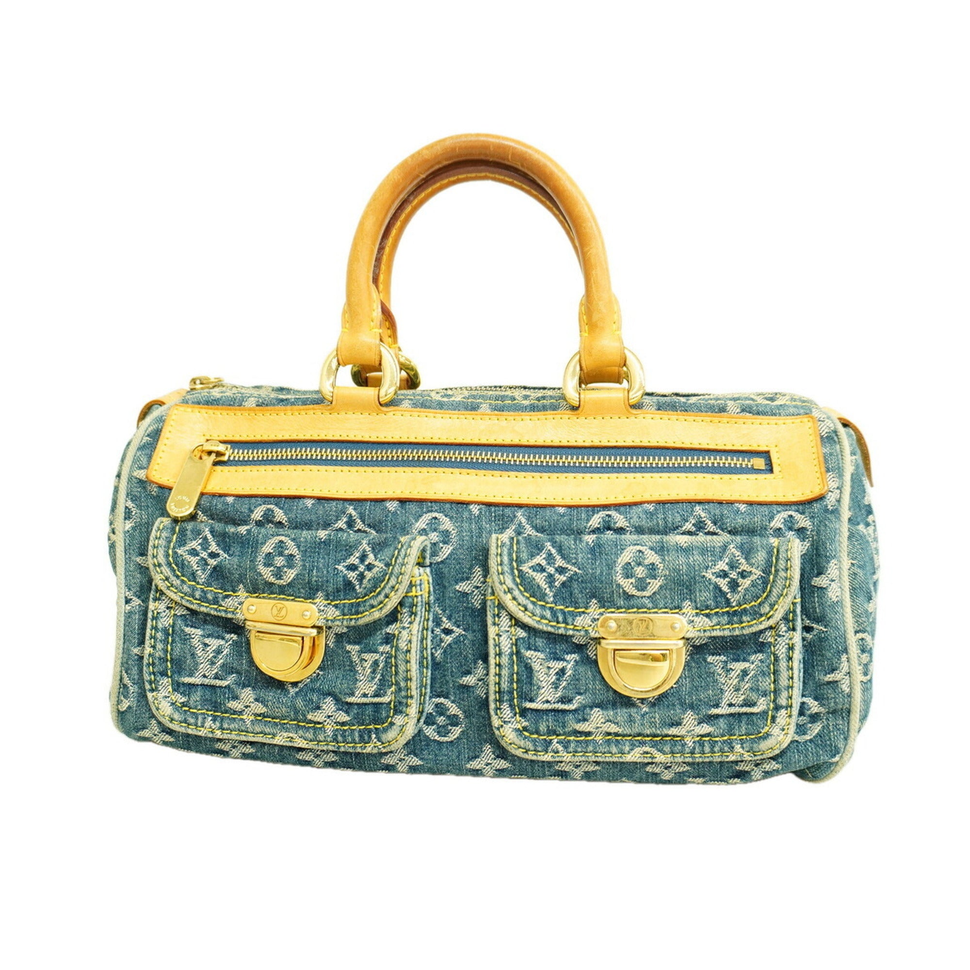 Louis Vuitton Blue Handbag (Pre-Owned)