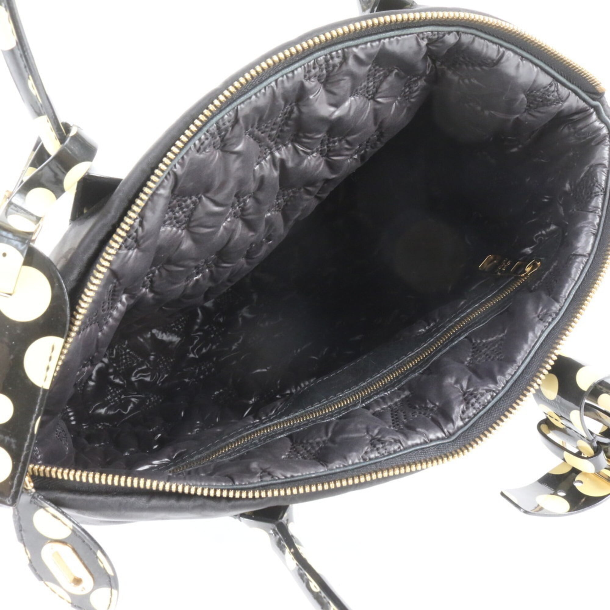 Louis Vuitton Black Yellow Leather Nylon Tote Bag (Pre-Owned)