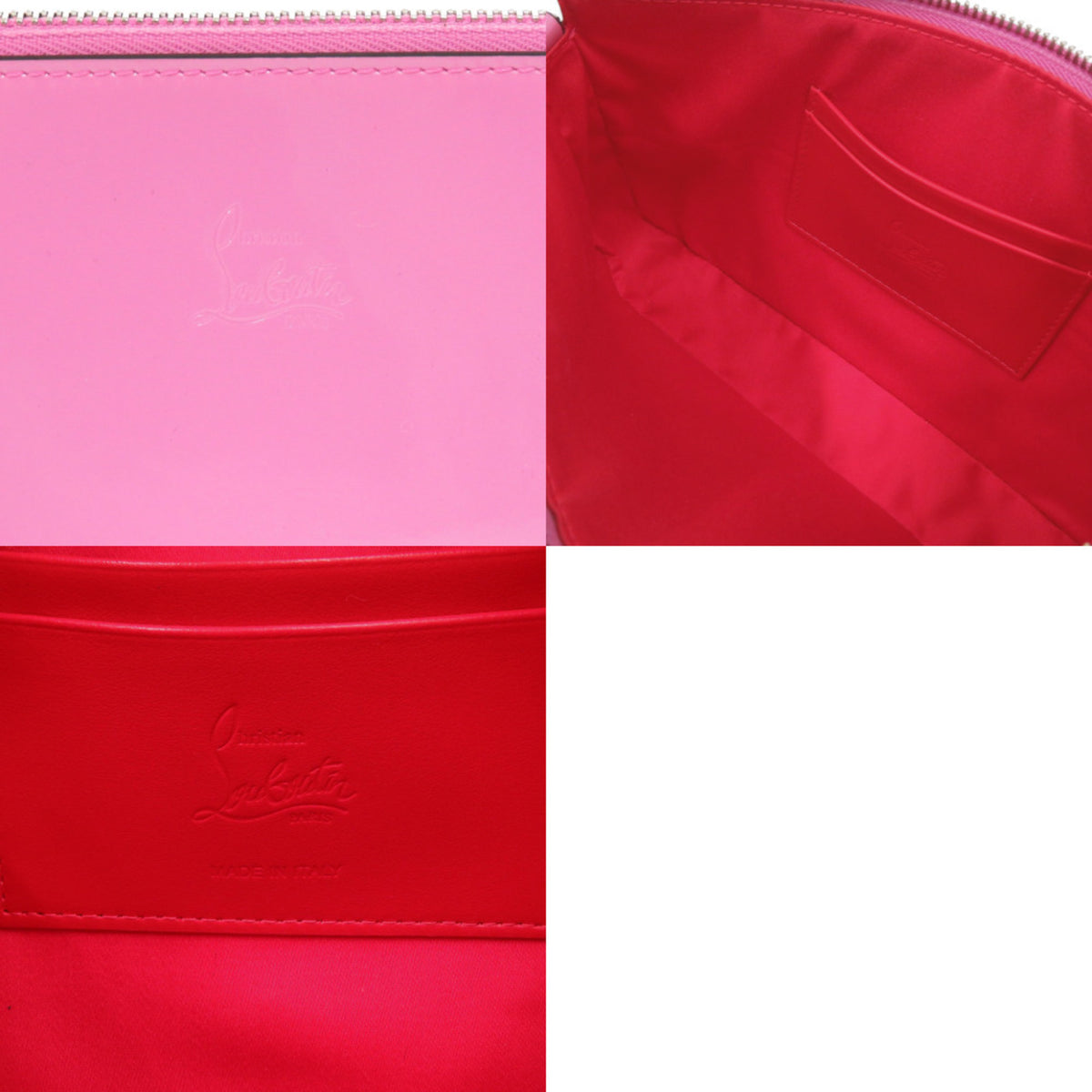 Christian Louboutin Pink Patent Leather Shoulder Bag (Pre-Owned)
