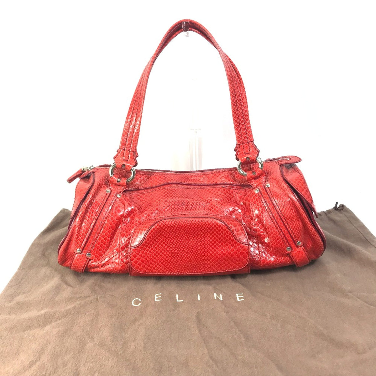 Celine Red Other Boston Bag (Pre-Owned)