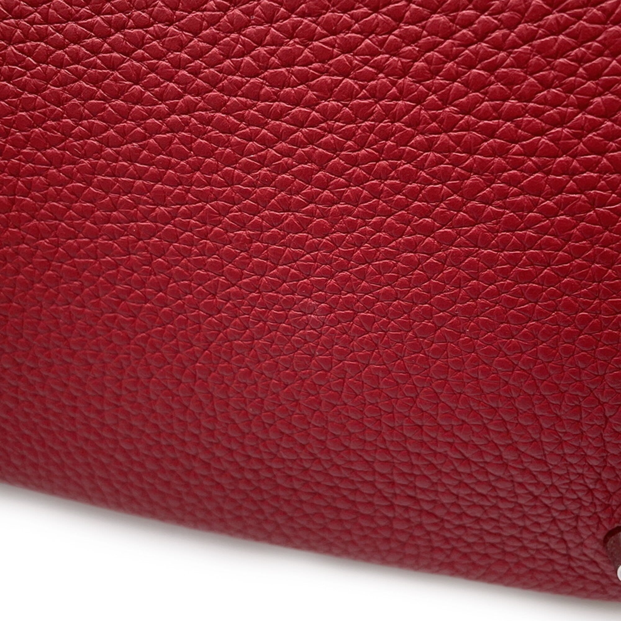 Hermes Picotin Rouge Casaque Taurillon Clemence Leather Handbag (Pre-Owned)
