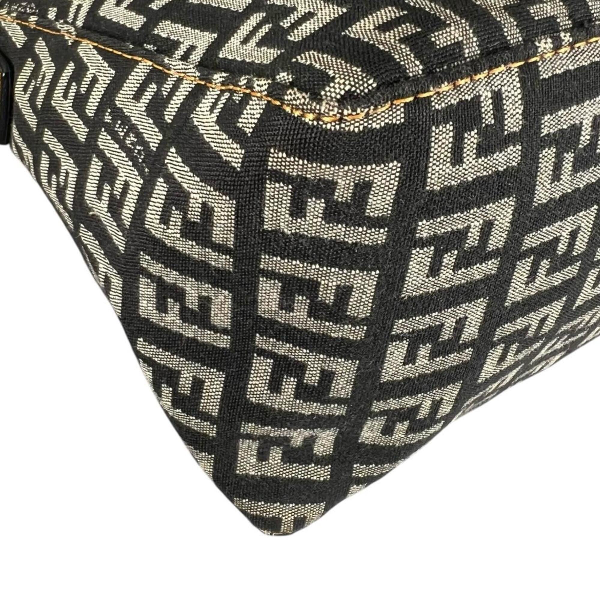 Fendi Gray Zucchino Nylon Shoulder Bag (Pre-Owned)