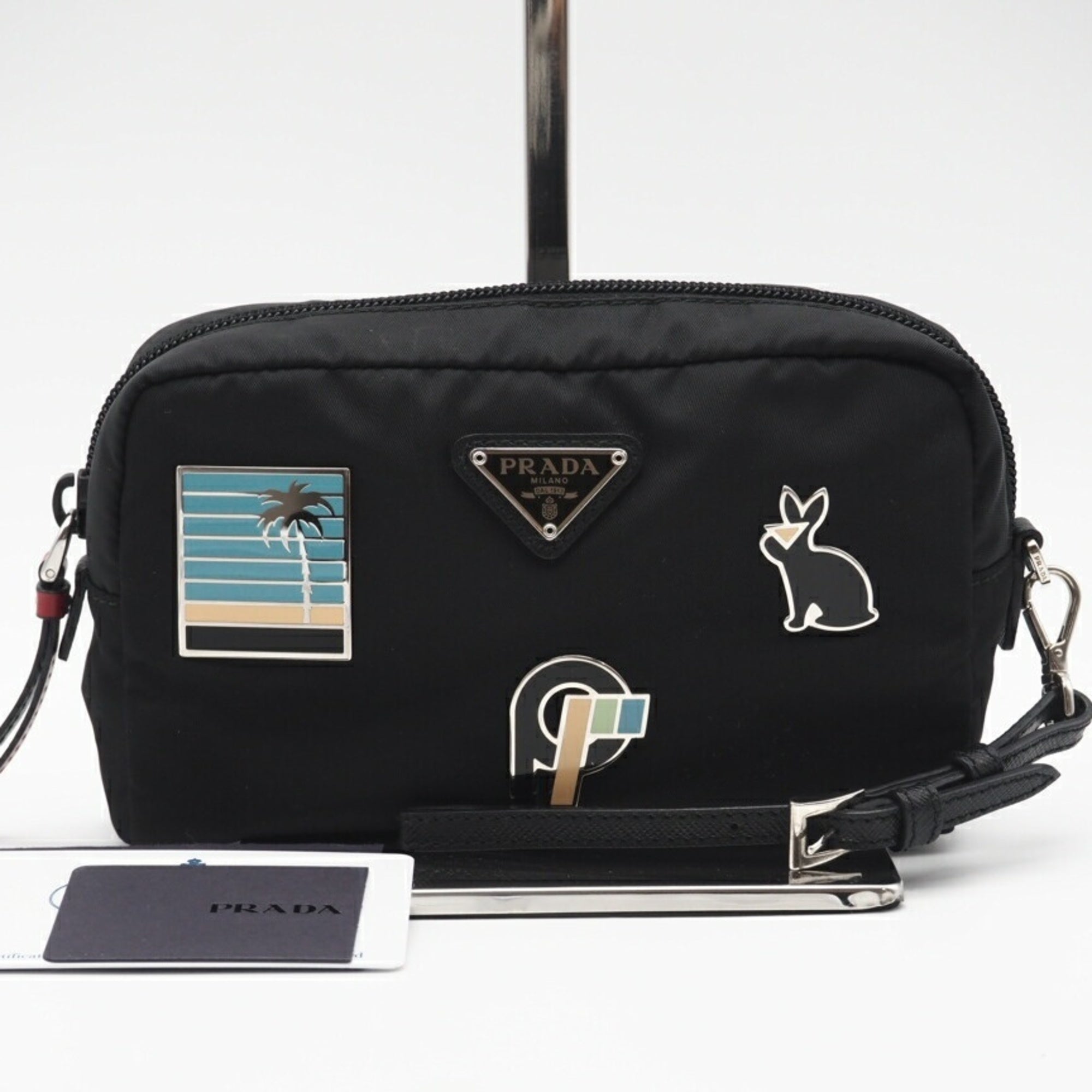 Prada Black Nylon Pouch (Pre-Owned)