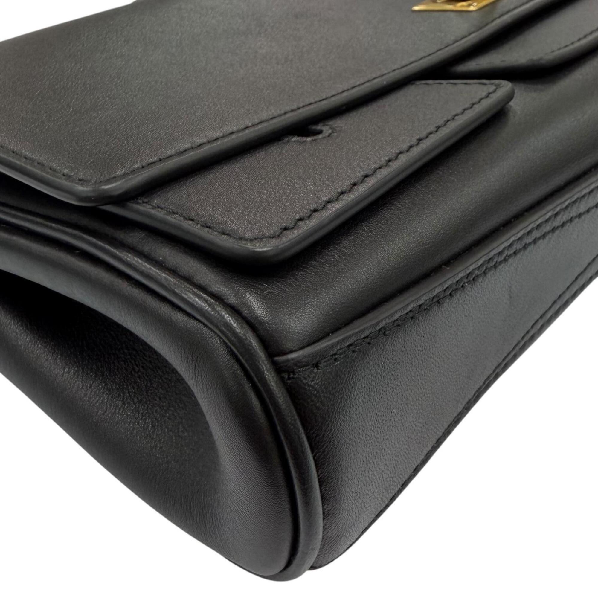 Balenciaga Black Leather Shoulder Bag (Pre-Owned)