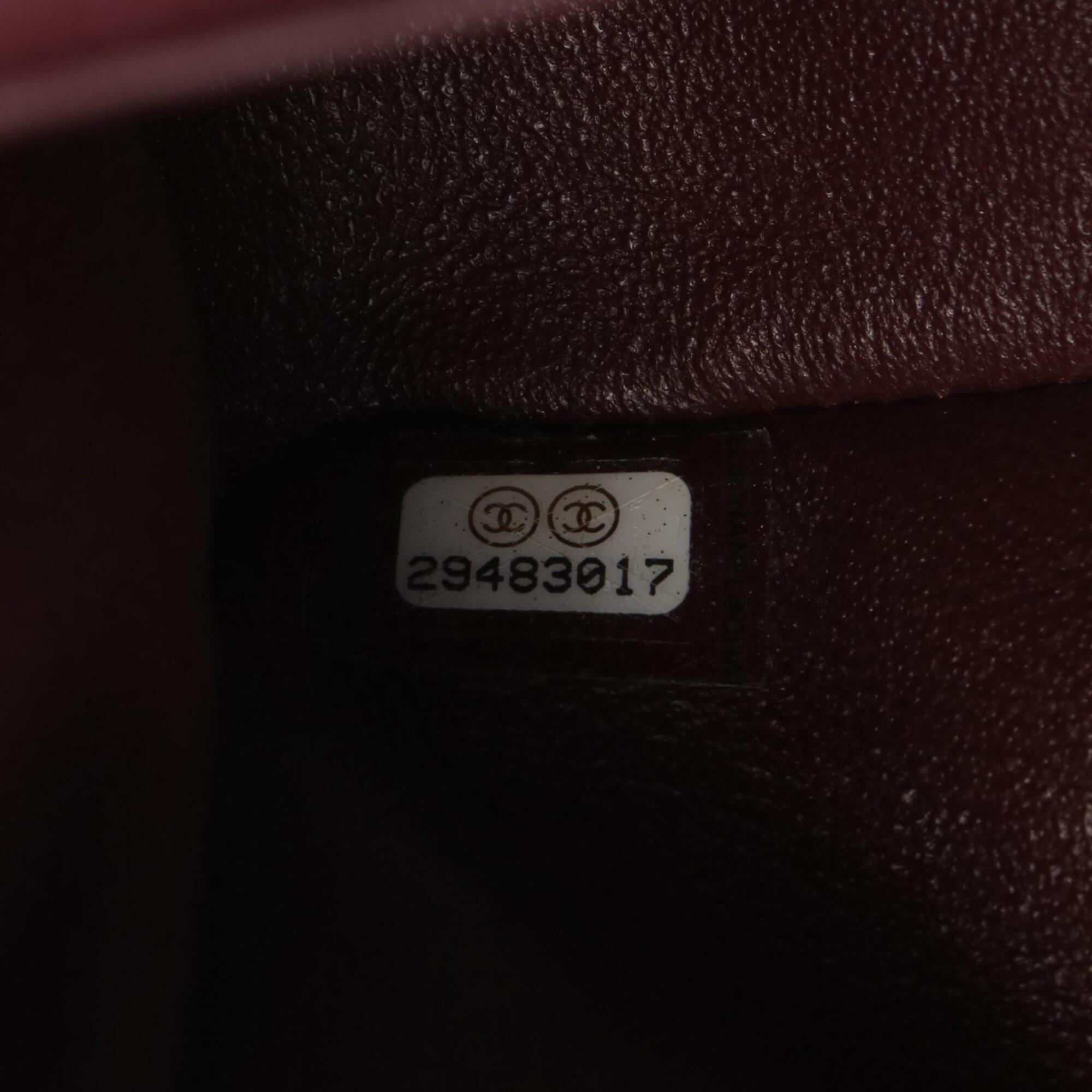 Chanel Black Leather Handbag Shoulder Bag (Pre-Owned)