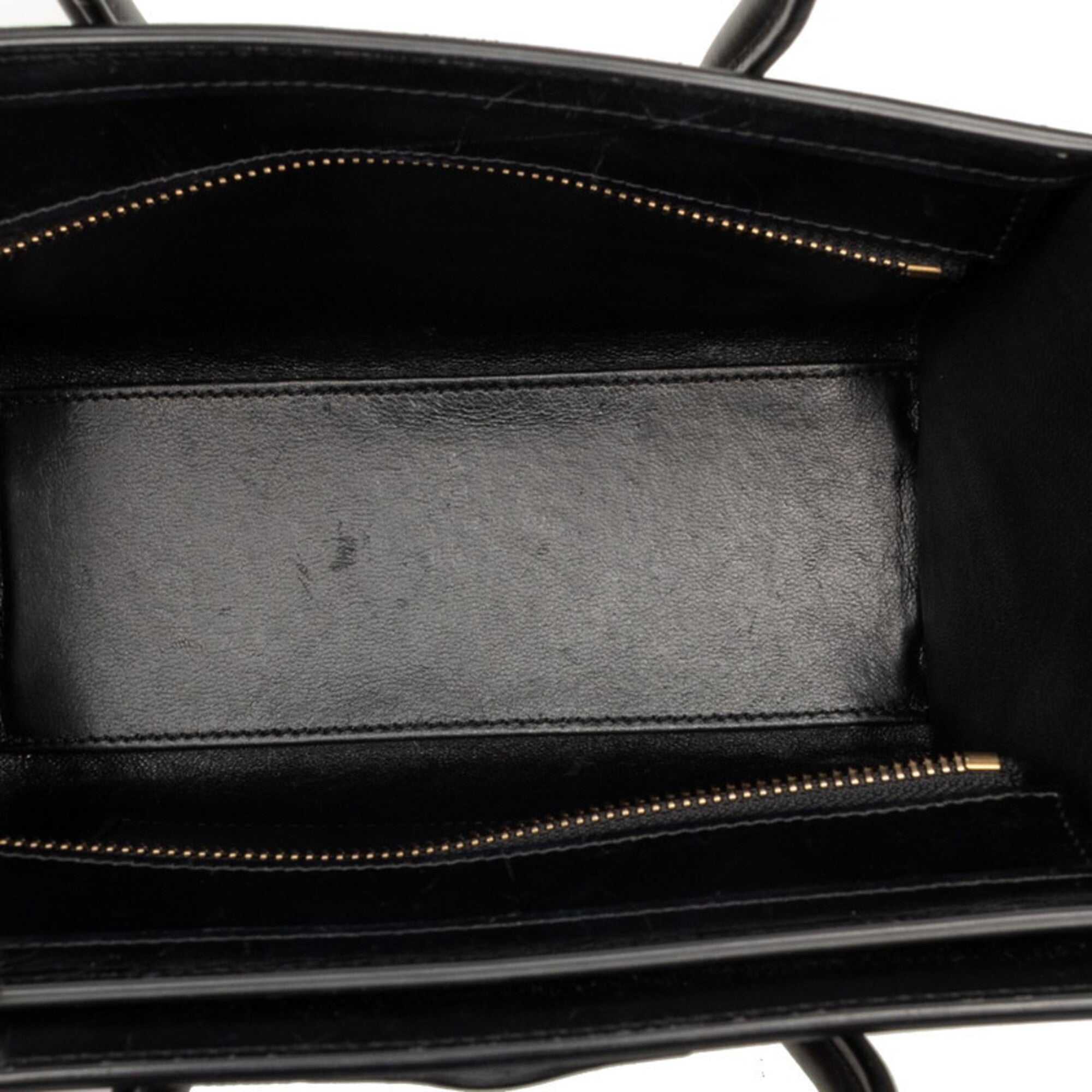 Celine Black Brown Gray Leather Handbag Shoulder Bag (Pre-Owned)