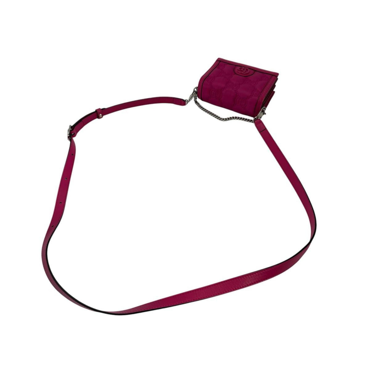 Gucci Pink Nylon Leather Handbag (Pre-Owned)
