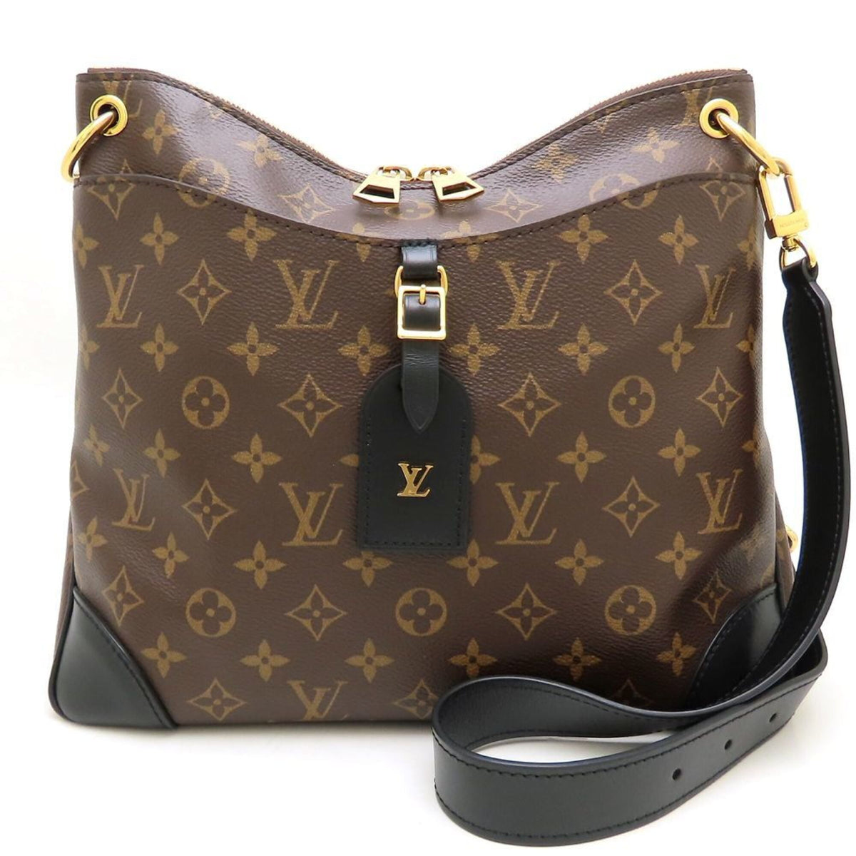 Louis Vuitton Brown Noir Monogram Canvas Shoulder Bag (Pre-Owned)
