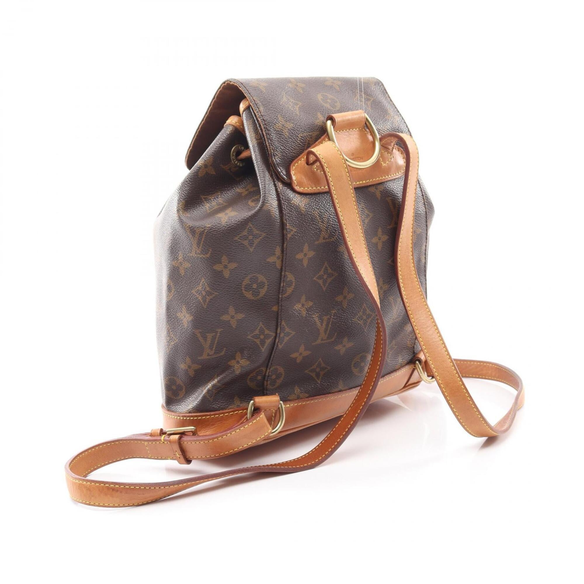 Louis Vuitton Brown Monogram Pvc Coated Canvas Leather Backpack (Pre-Owned)