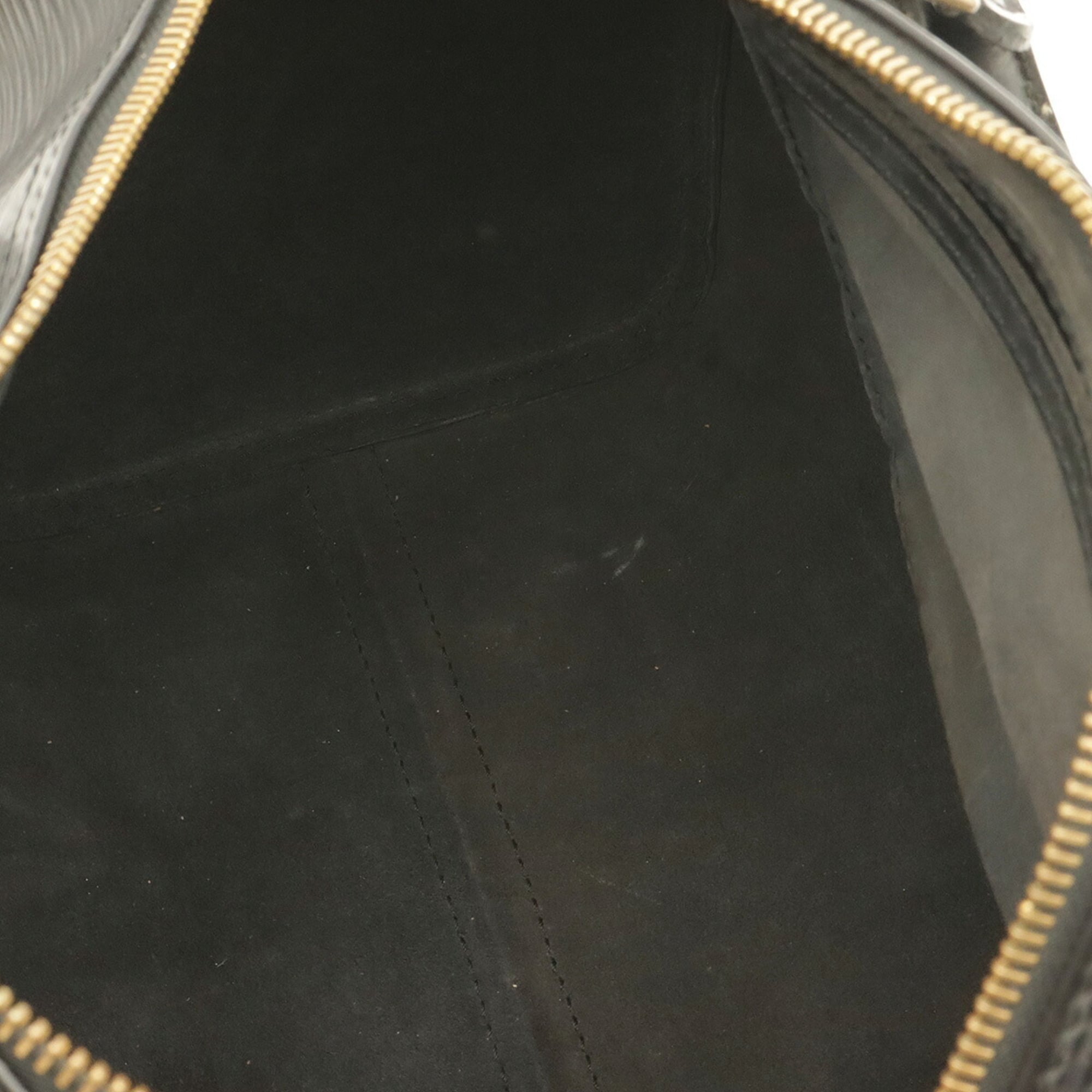 Louis Vuitton Noir Epi Leather Boston Bag Handbag (Pre-Owned)