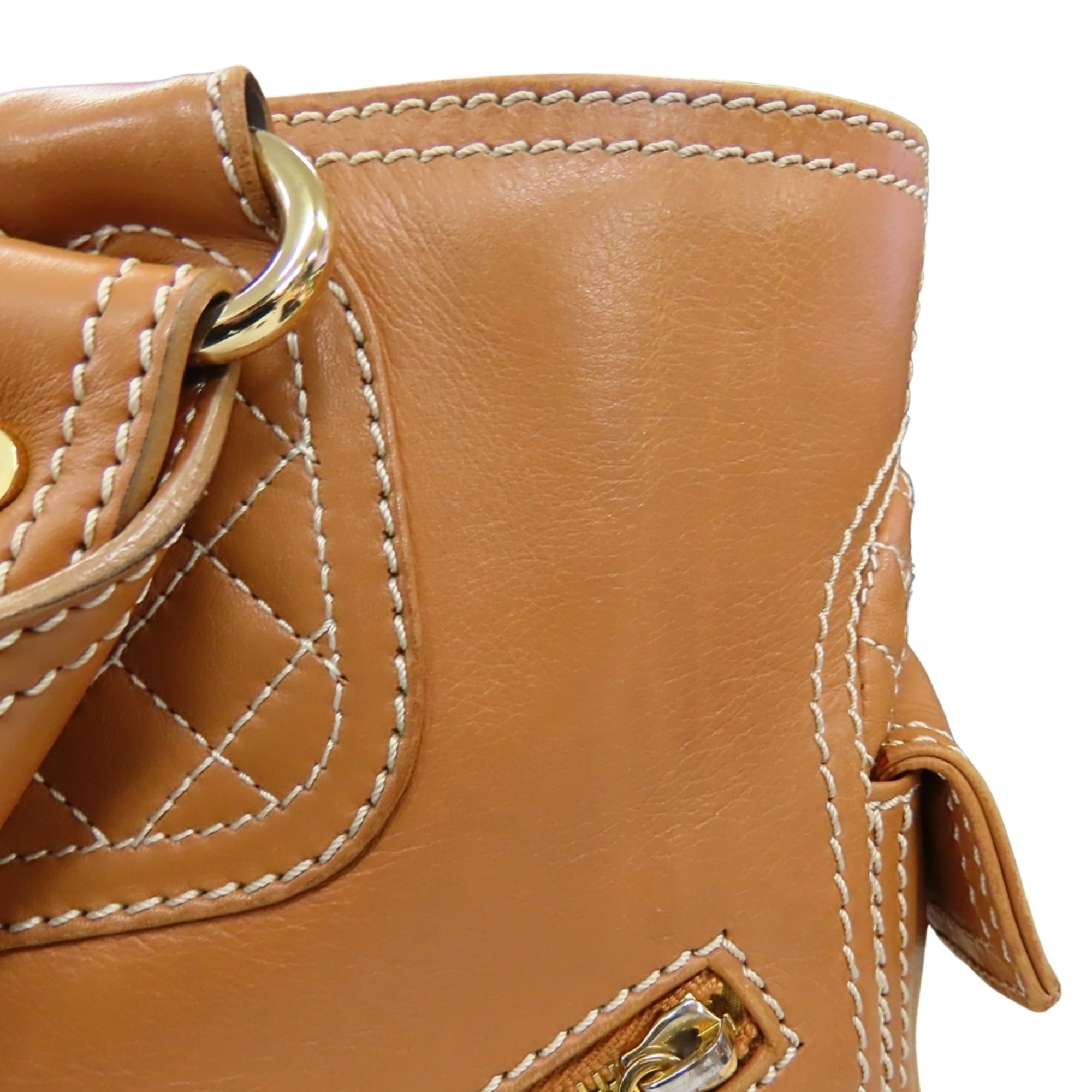Celine Boogie Brown Camel Leather Handbag (Pre-Owned)