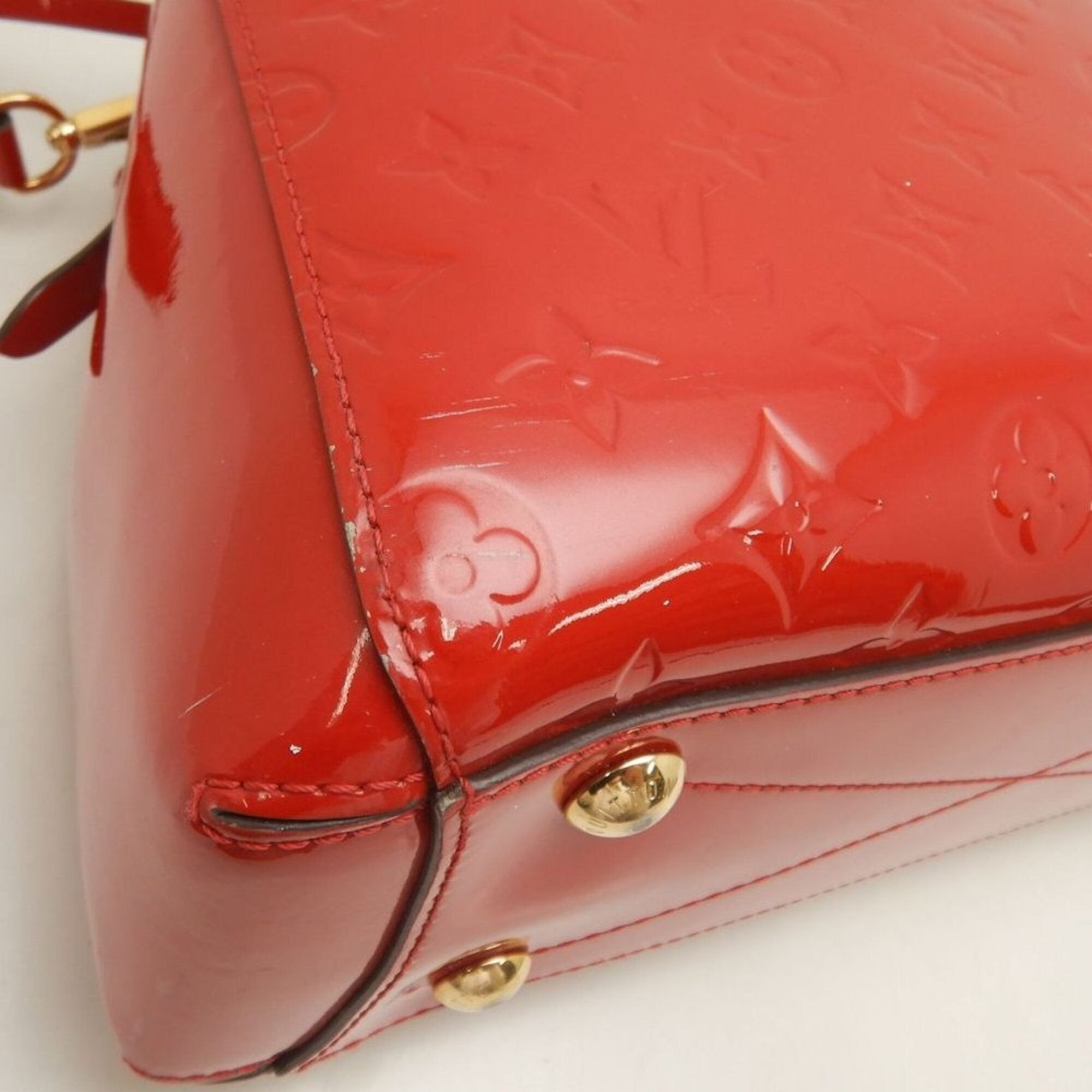 Louis Vuitton Cerise Patent Leather Handbag (Pre-Owned)