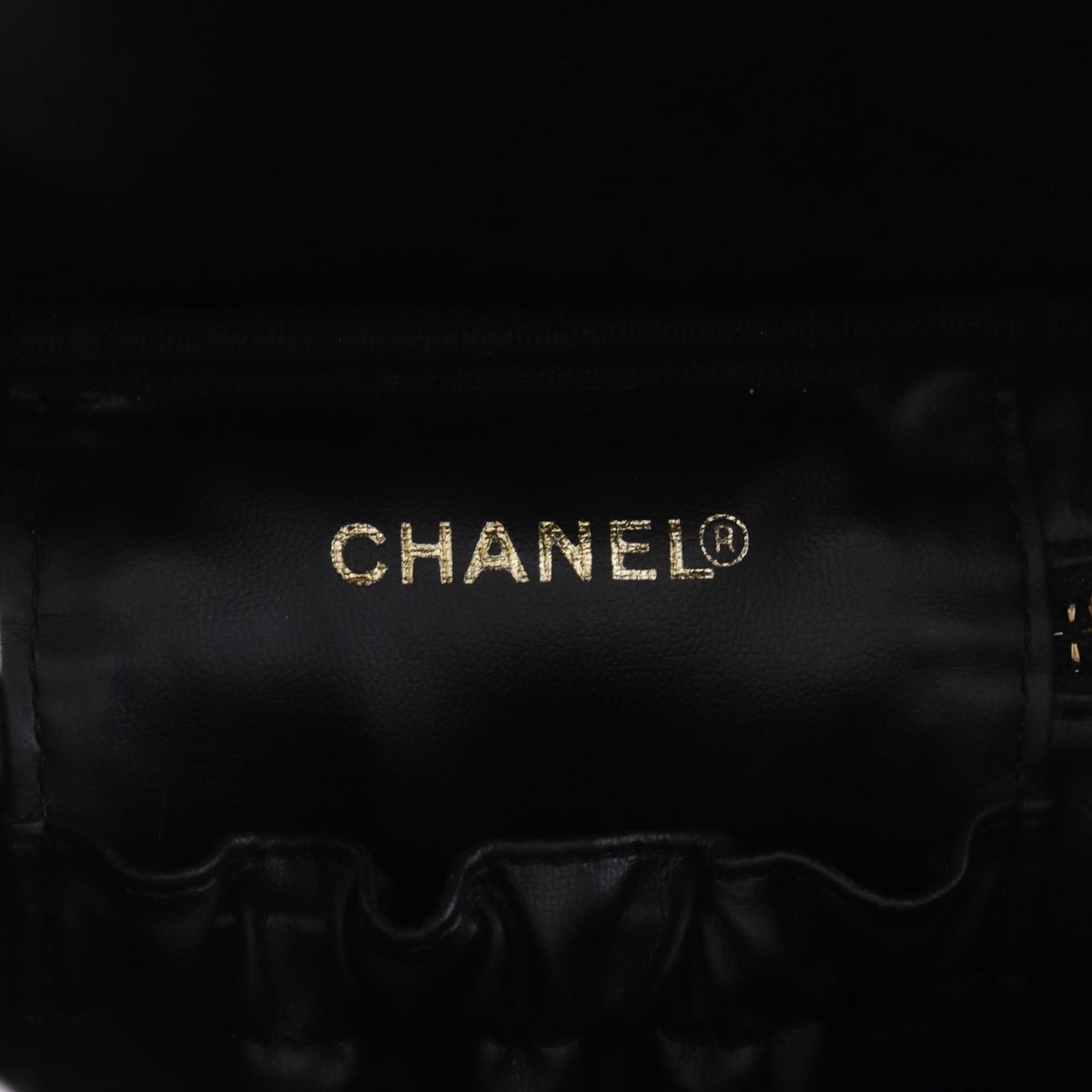 Chanel Black Grained Calfskin Vanity Bag (Pre-Owned)